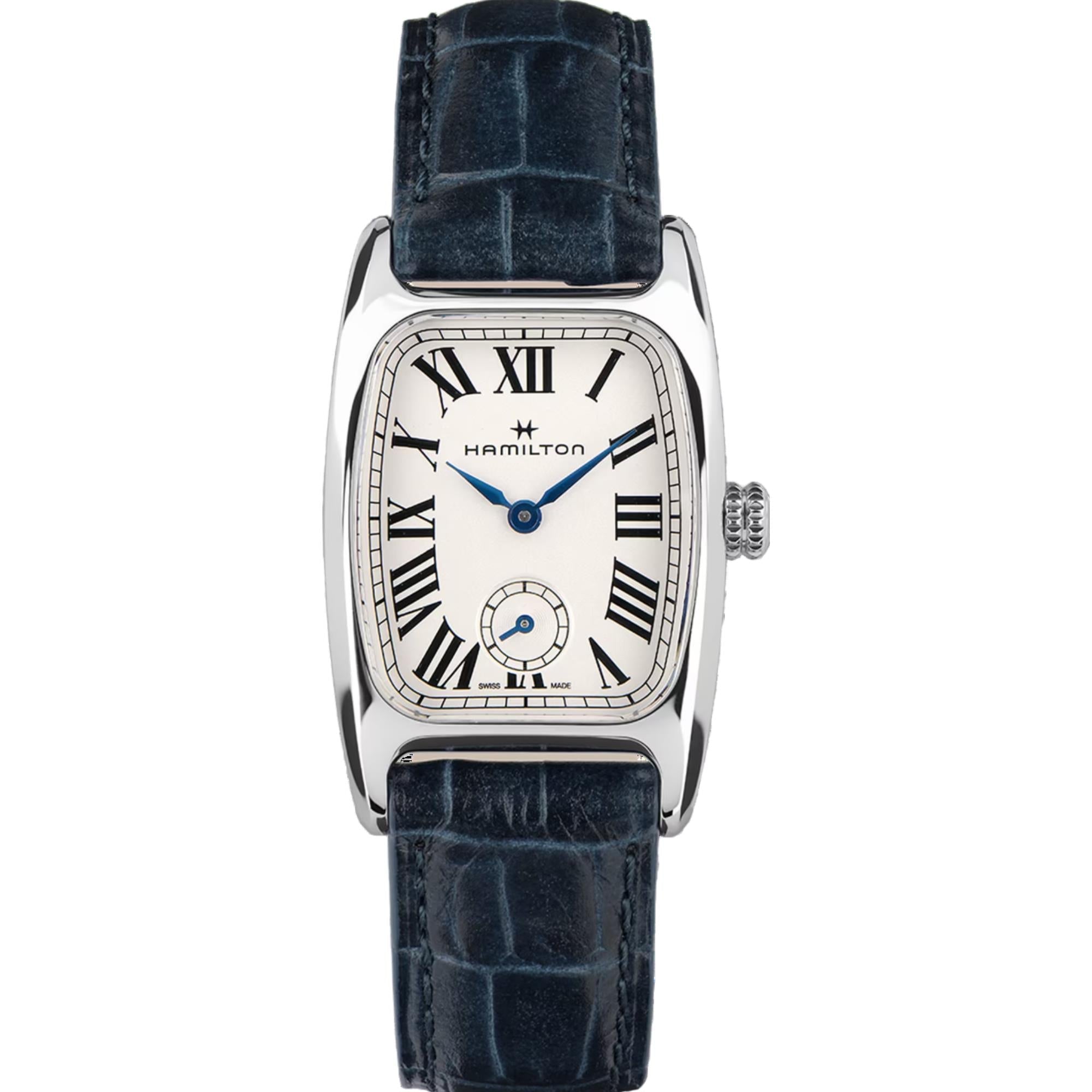 Hamilton American Classic 24mm Small Second White Dial Leather Ladies Quartz Watch H13321611