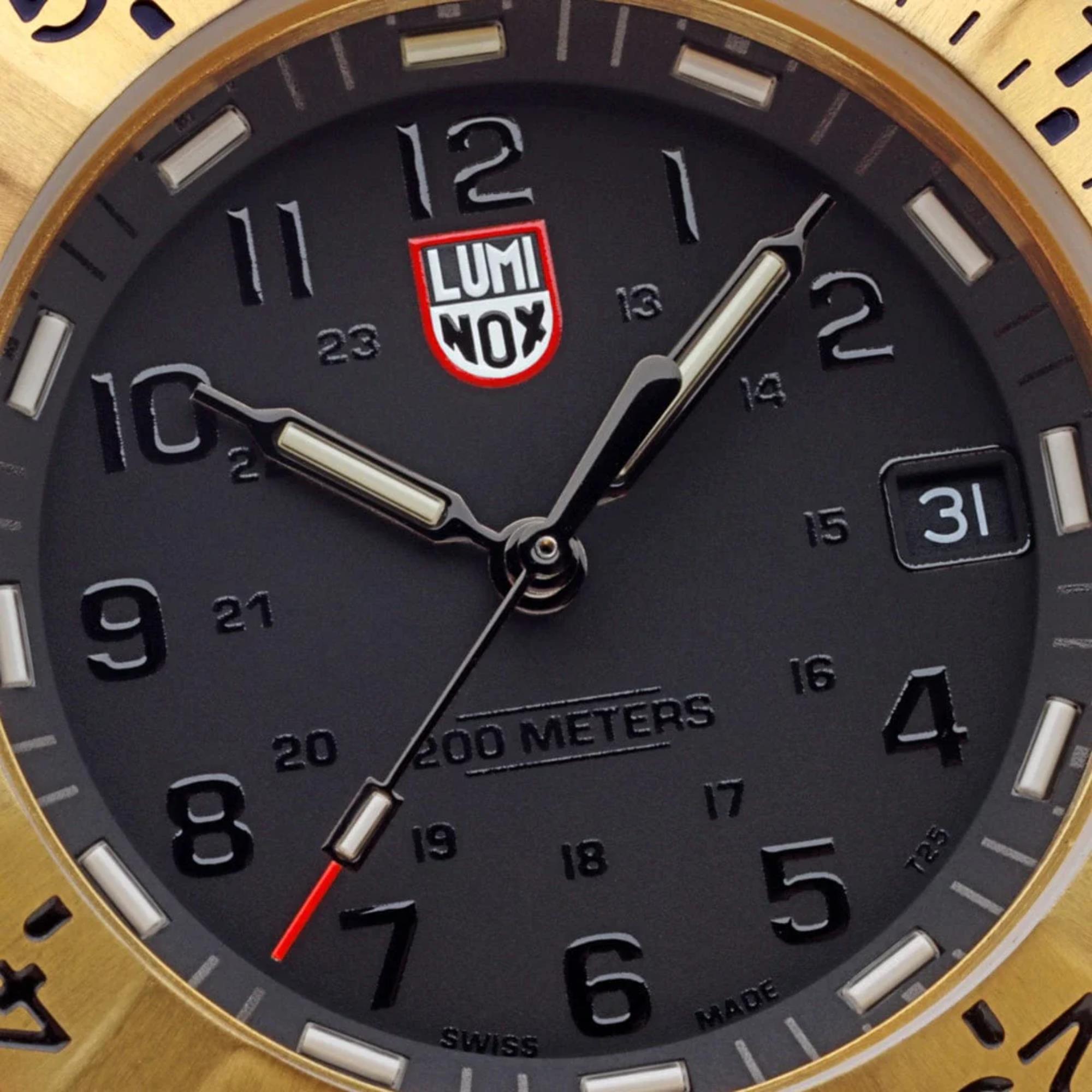 Luminox Navy Seal Foundation Series Quartz Black Dial Rubber Strap Men's Watch XS.3221.NSF