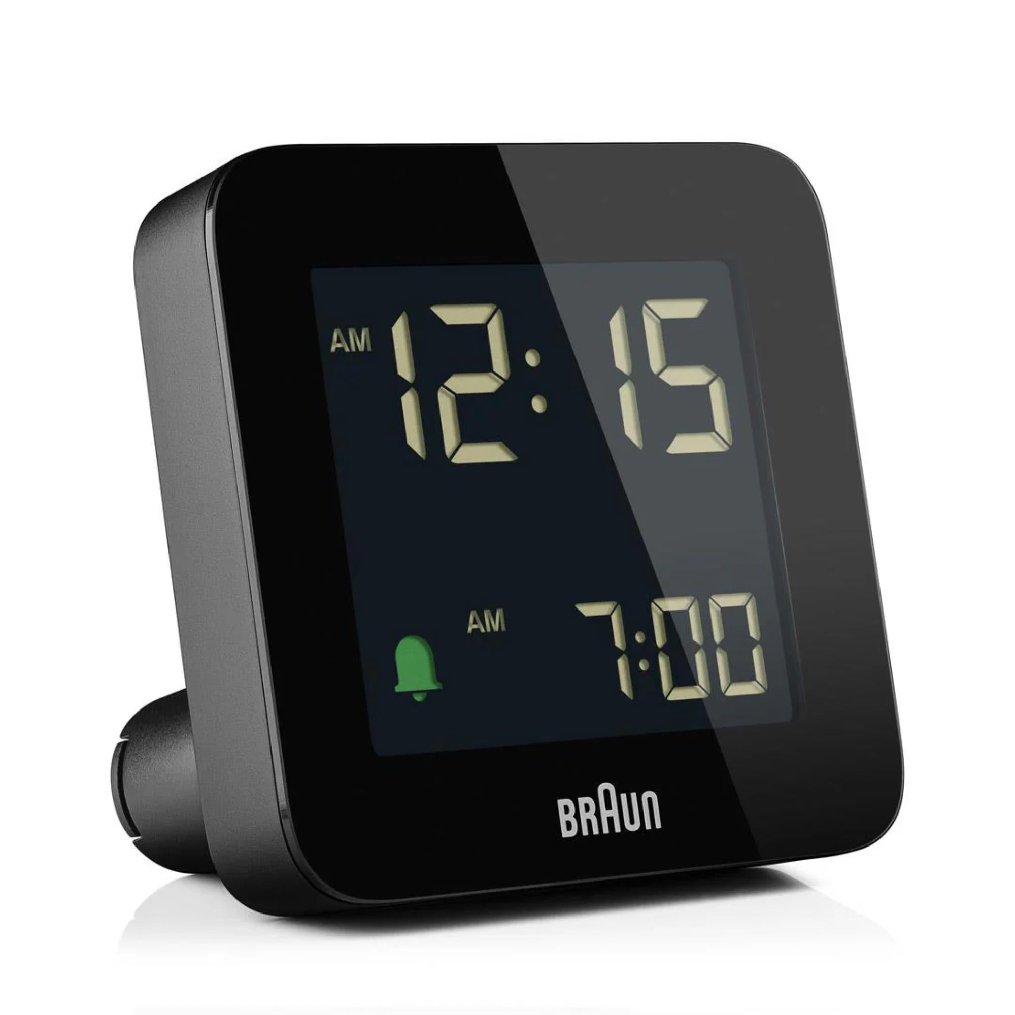 Braun Quartz Black Digital Alarm Clock BC09B