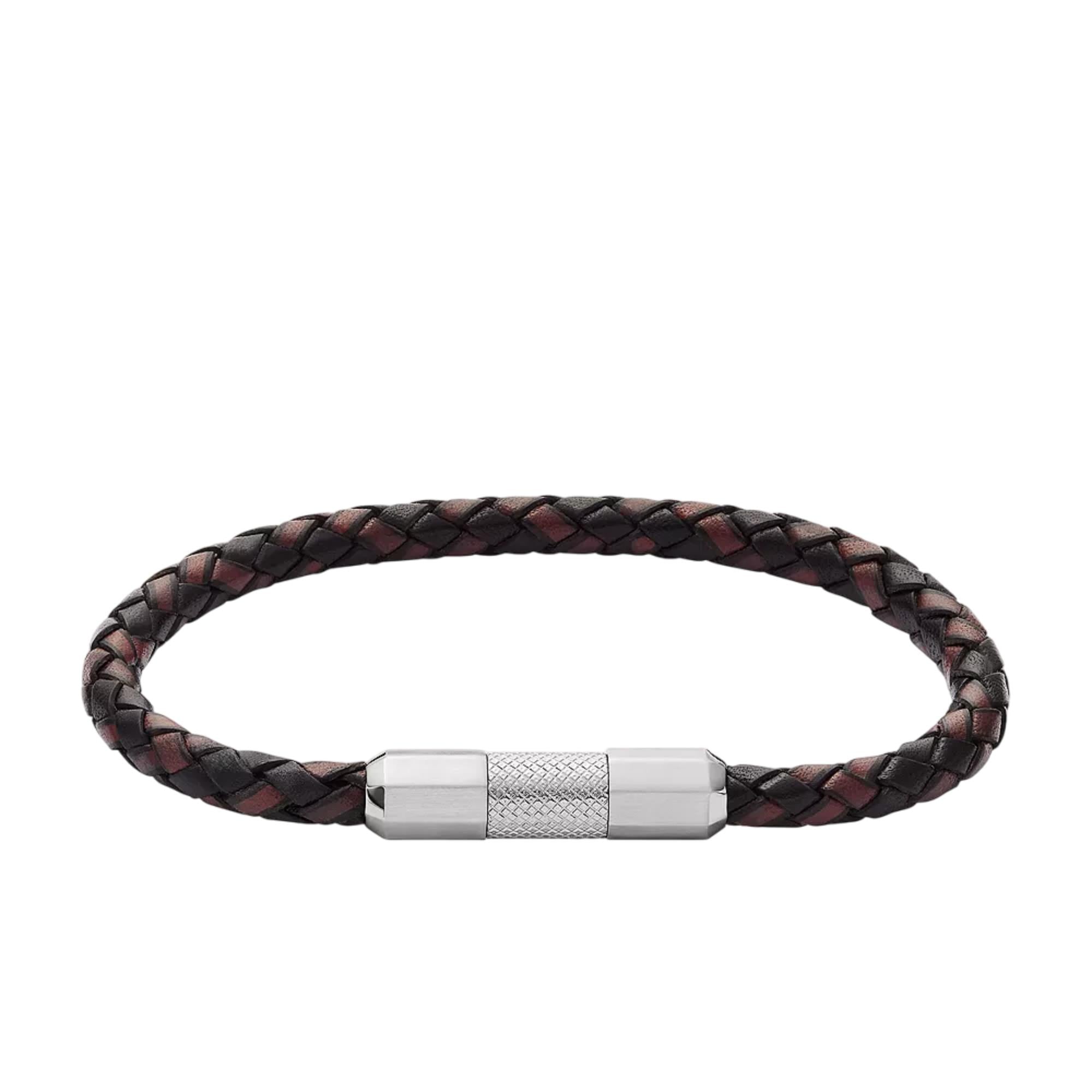 Fossil Genoppte Textur Leder Herrenarmband JF04918040
