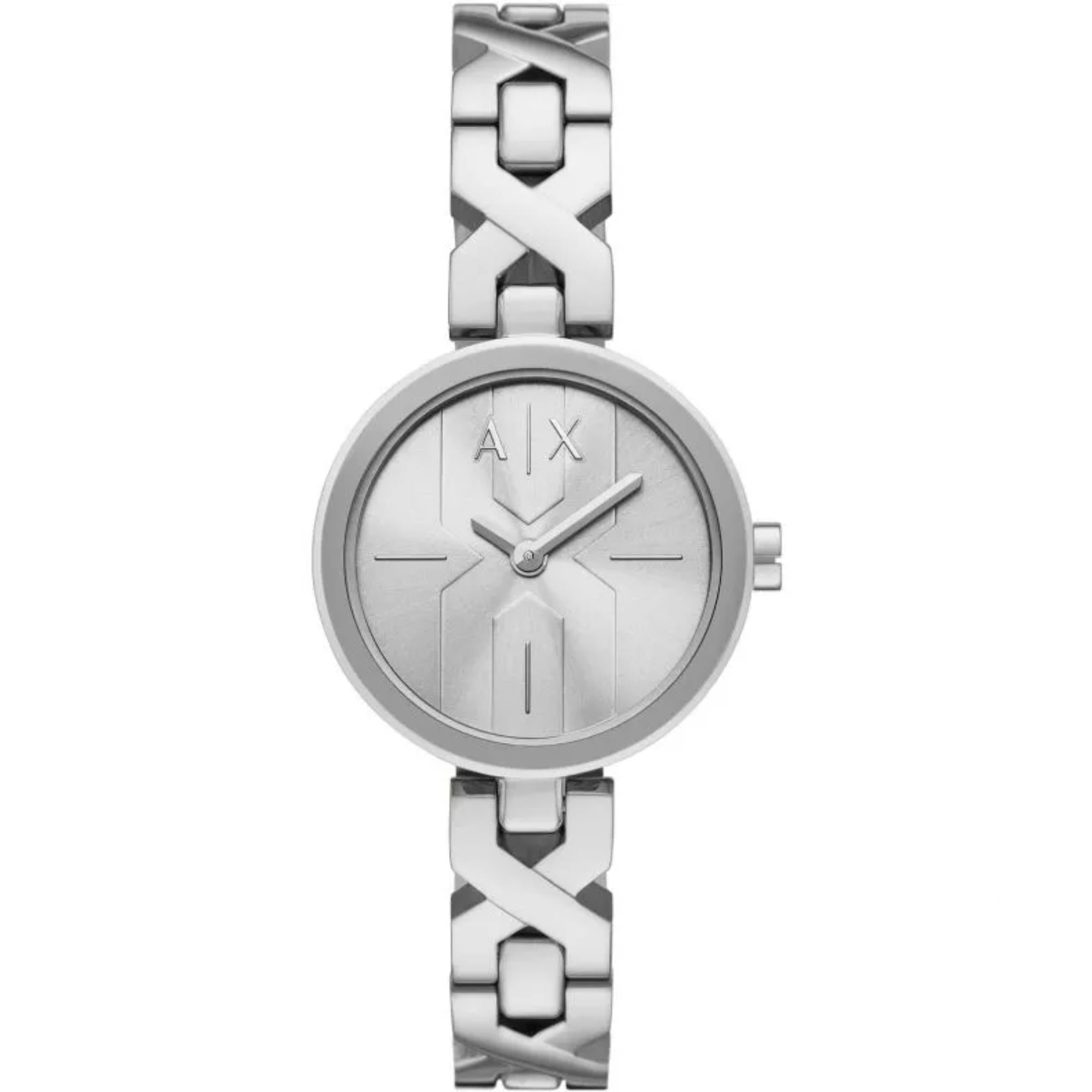 Armani Exchange Ava 32mm Silbernes Zifferblatt Stahl Damen Quarz Uhr AX5830