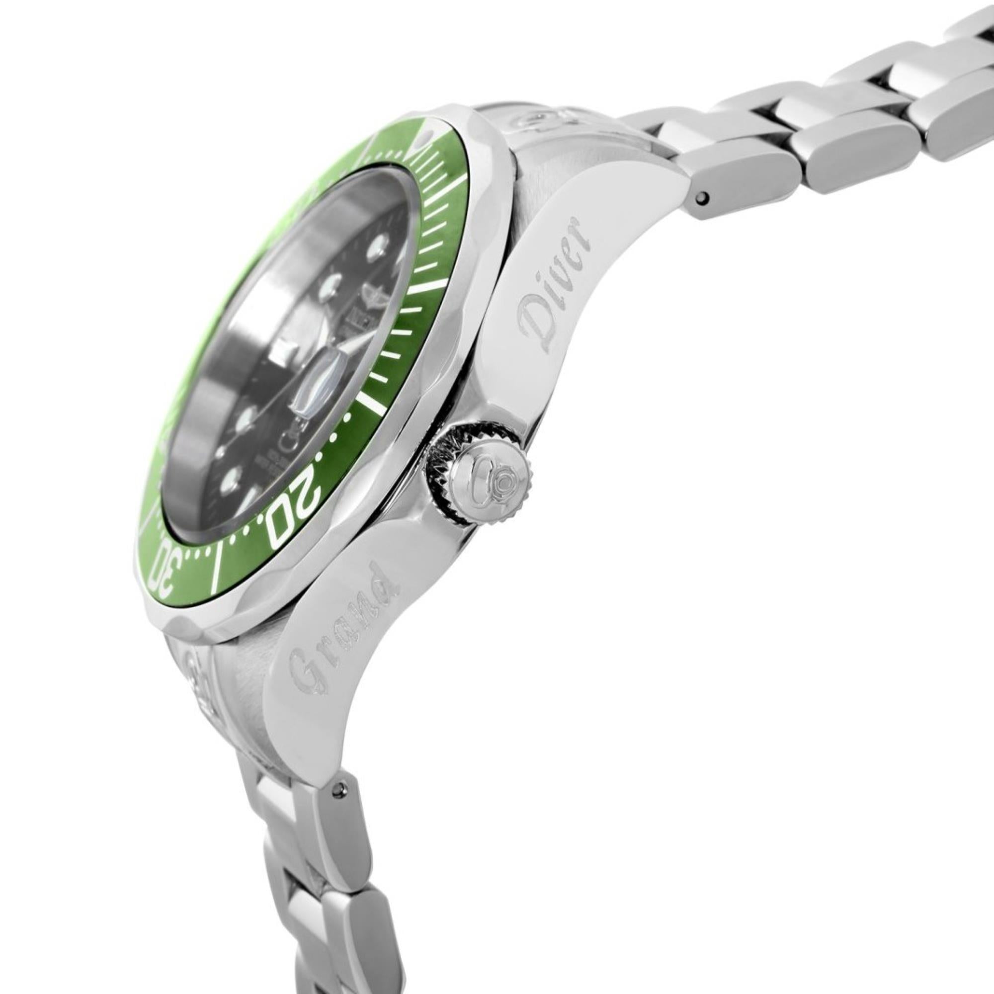 Invicta Pro Diver Automatik Schwarzes Zifferblatt Stahlarmband Herrenarmbanduhr 3047