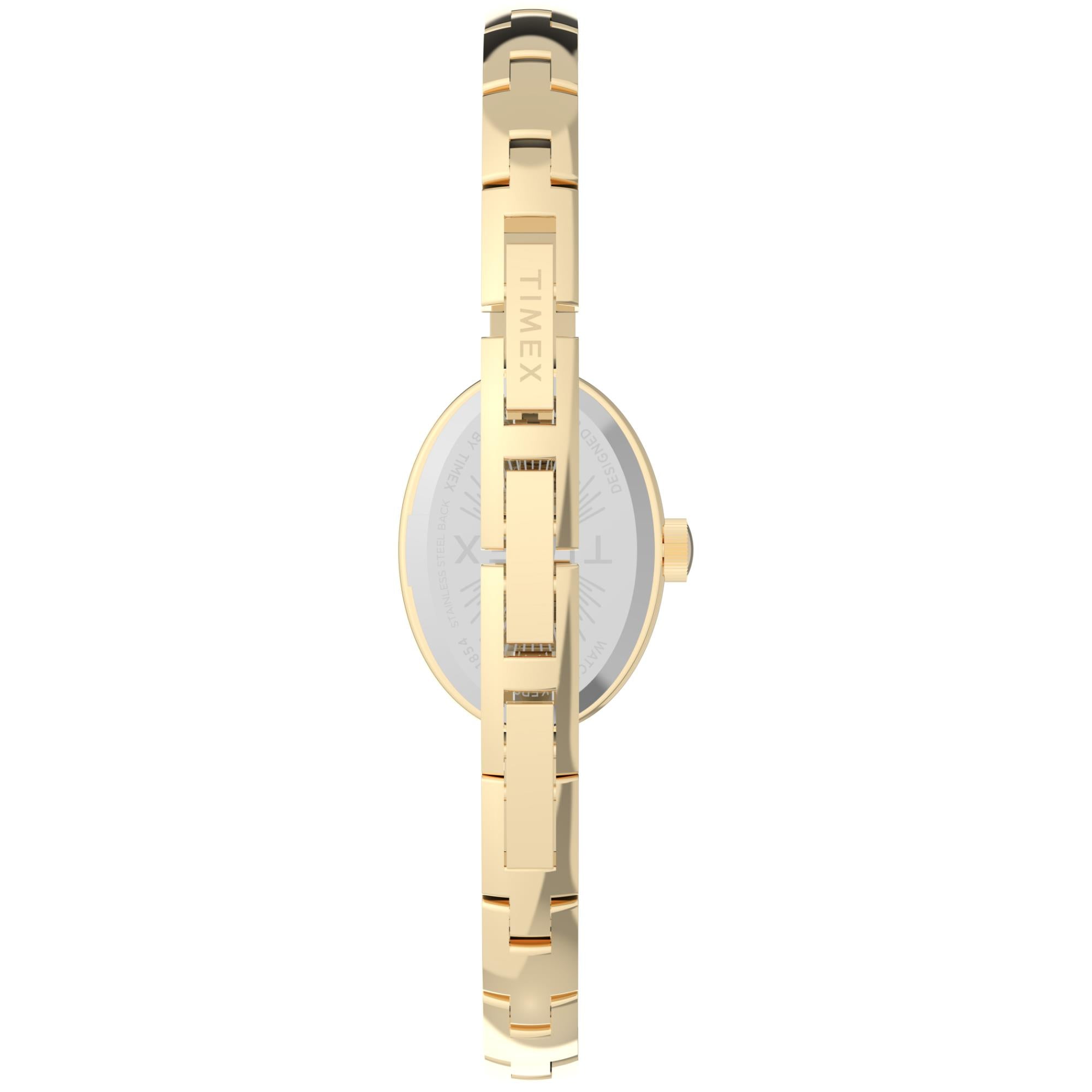Timex Trend 19mm White Dial Steel Ladies Quartz Watch TW2Y27200