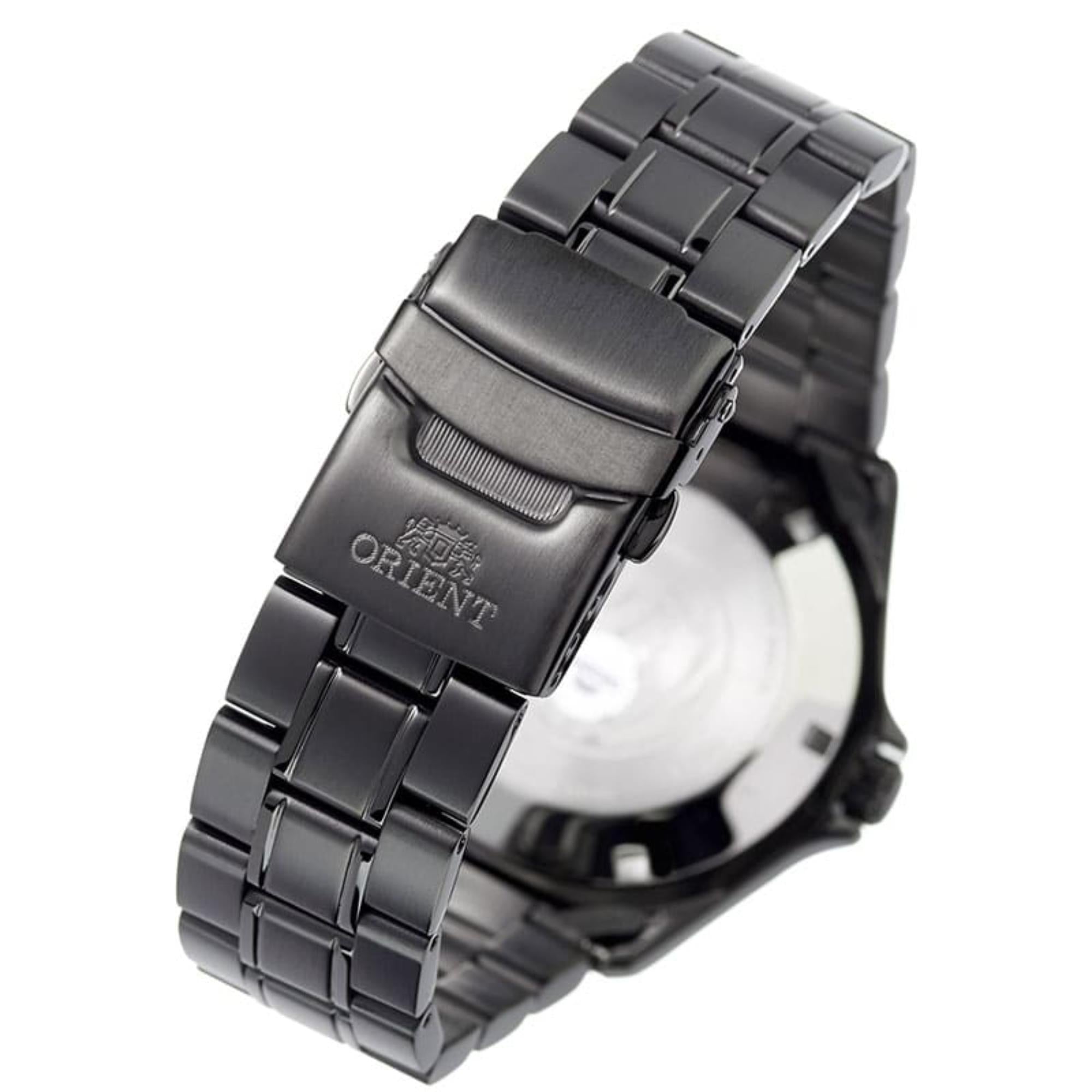 Orient Ray Raven II 41.5mm Black Dial Steel Mens Automatic Watch TAA02003B9