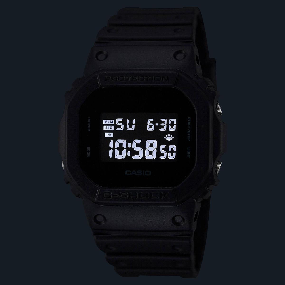 Casio G-Shock 5600 Serie Schwarze Digital Kunststoffarmband Herren Uhr DW-5600UBB-1ER