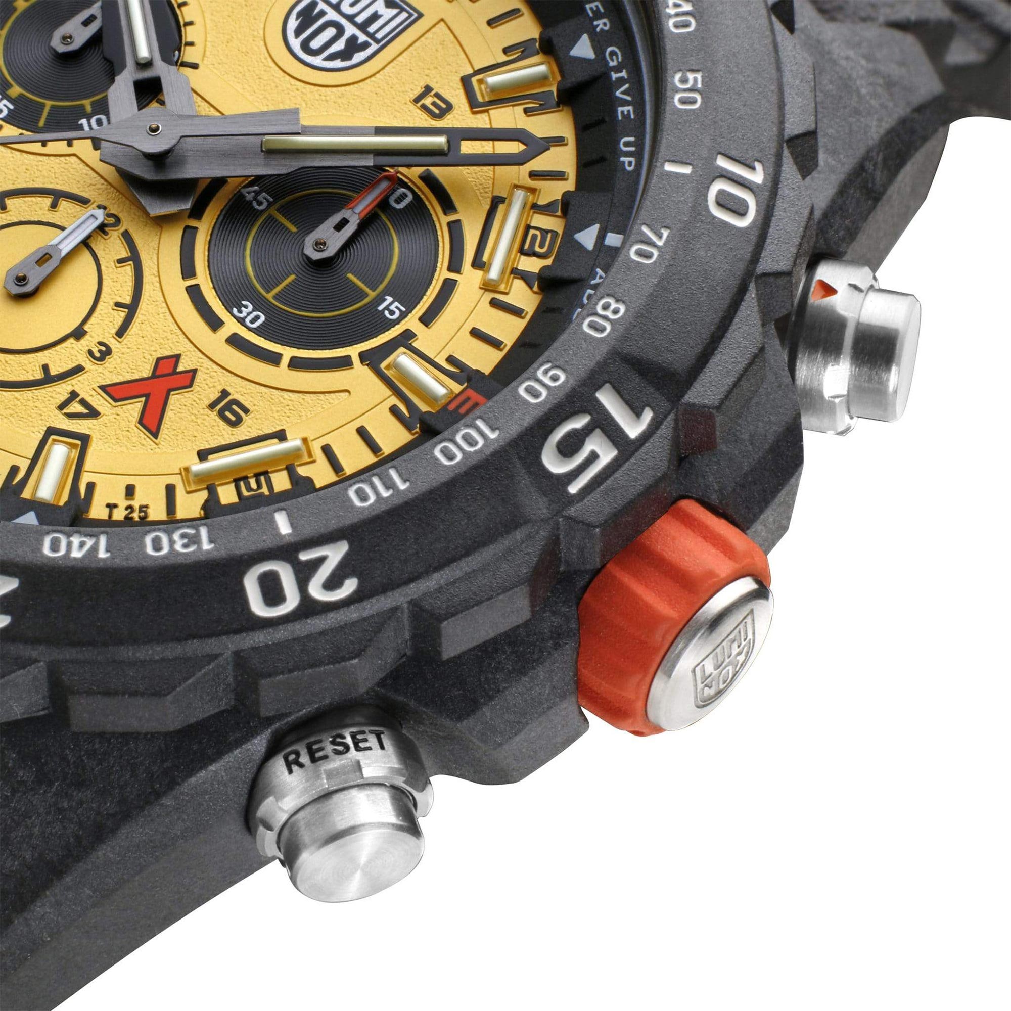 Luminox Bear Grylls Survival Gelbes Zifferblatt Gummi Armband Herren Uhr XB.3745