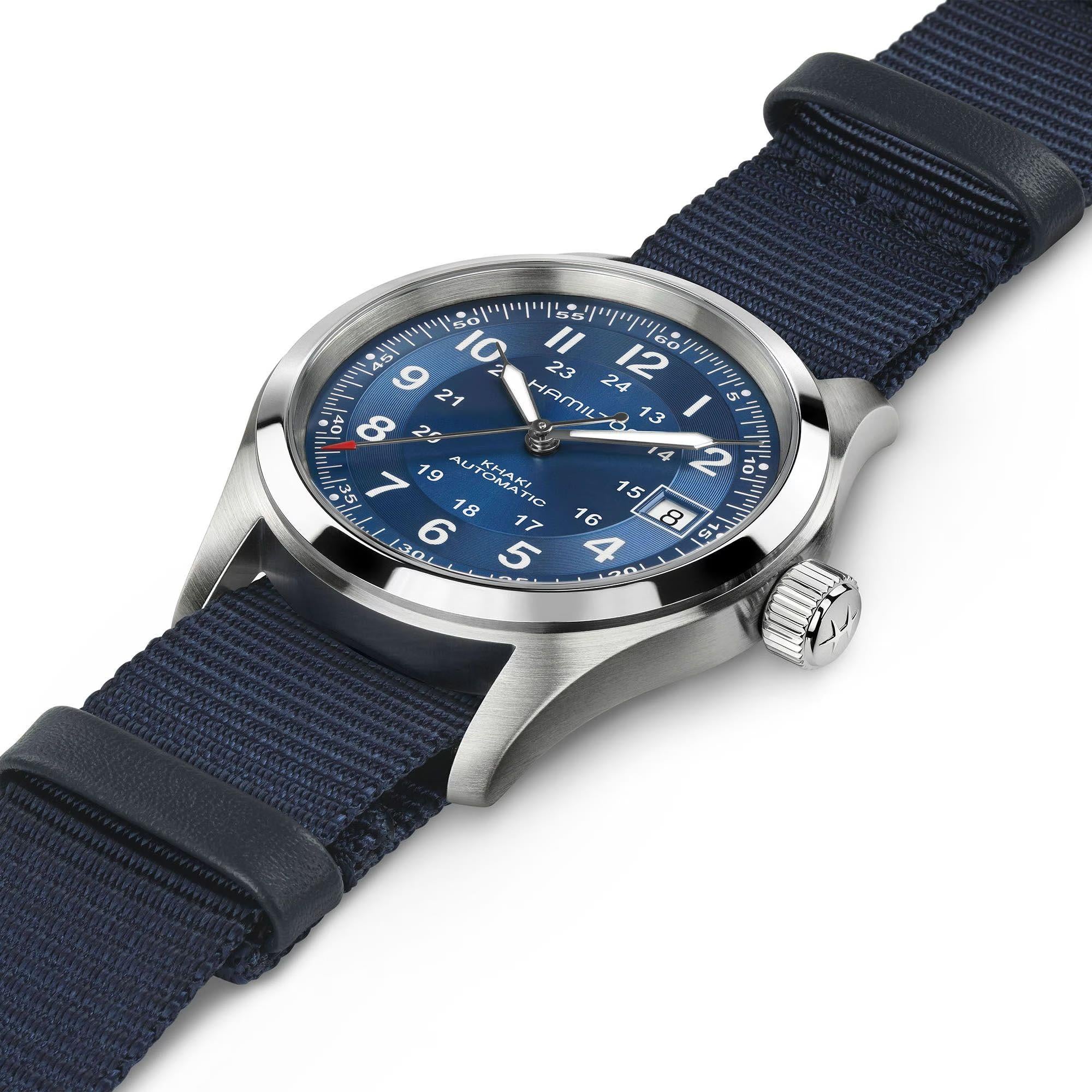 Hamilton Khaki Field H70455940 38mm stainless steel case side profile