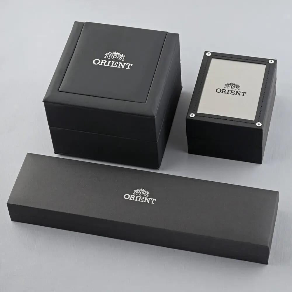 Orient Ray 41,5mm Schwarzes Zifferblatt Gummi Automatik Herren Uhr TAA02007B9