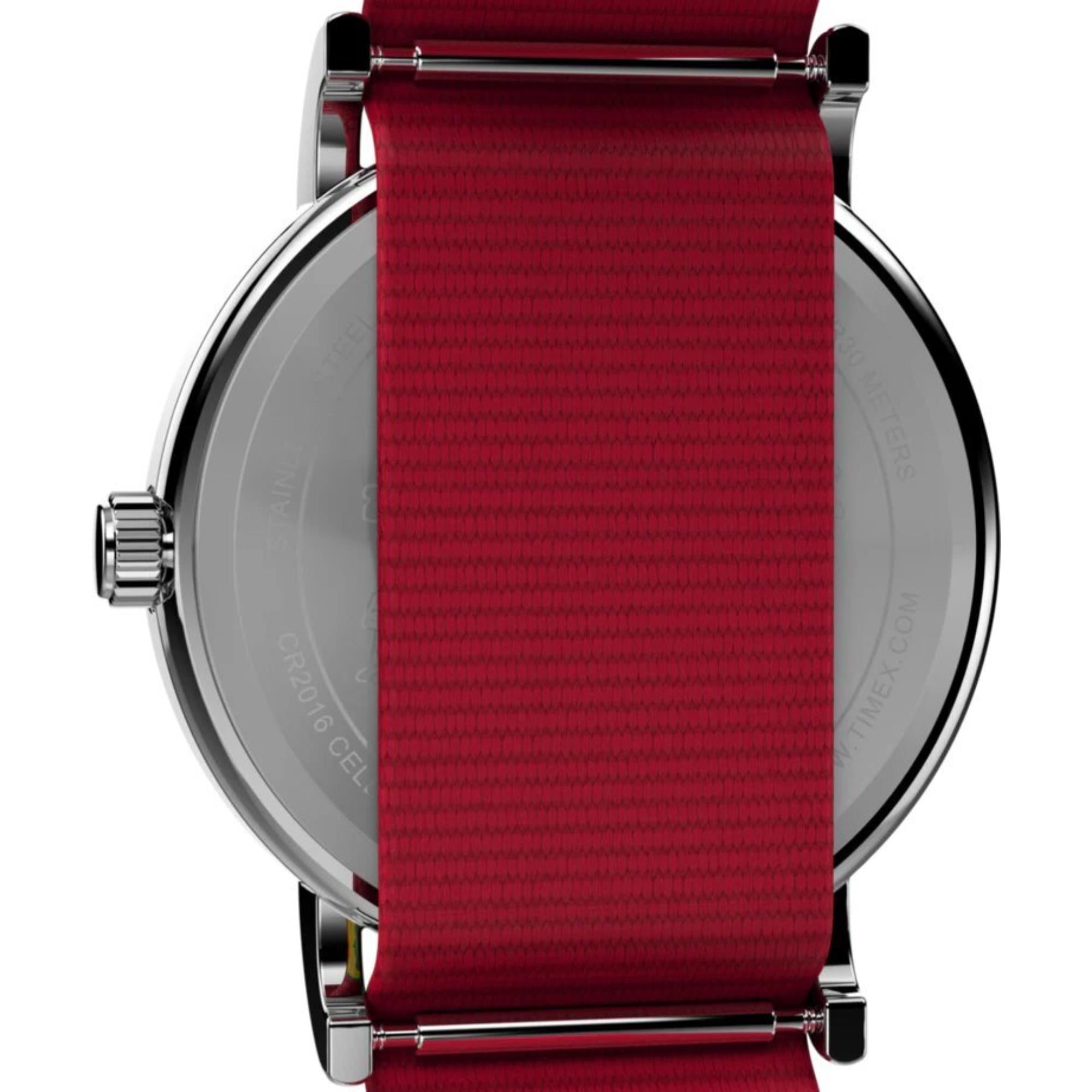 TEST Timex x Peanuts Weekender Holiday Quarz Weißes Zifferblatt Stoffarmband Unisex Uhr TW2W808006B