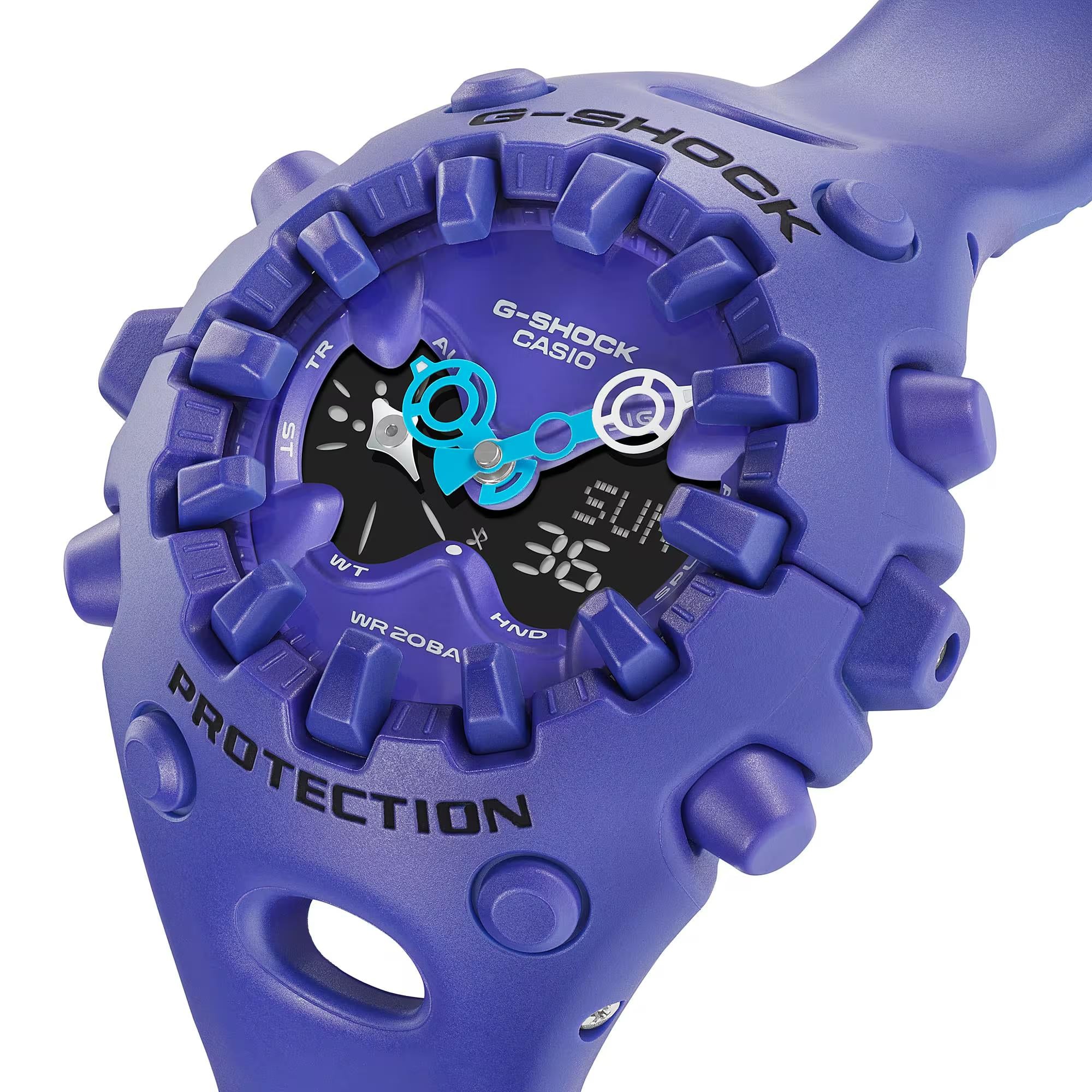Casio G-Shock GA-V01 Serie Quarz Lila Digi-Analoge Harzarmband Herren Uhr GA-V01-2AER