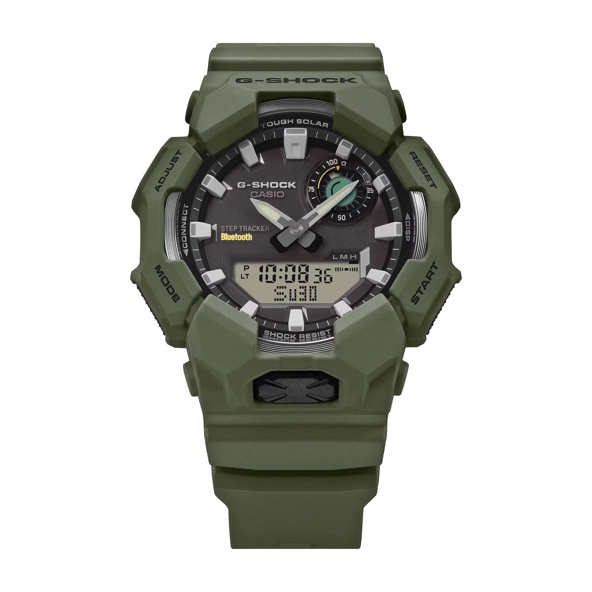 Casio G-Shock Solar Bluetooth Grüne Digi-Analoge Harzarmband Herren Uhr GA-B010-3AER