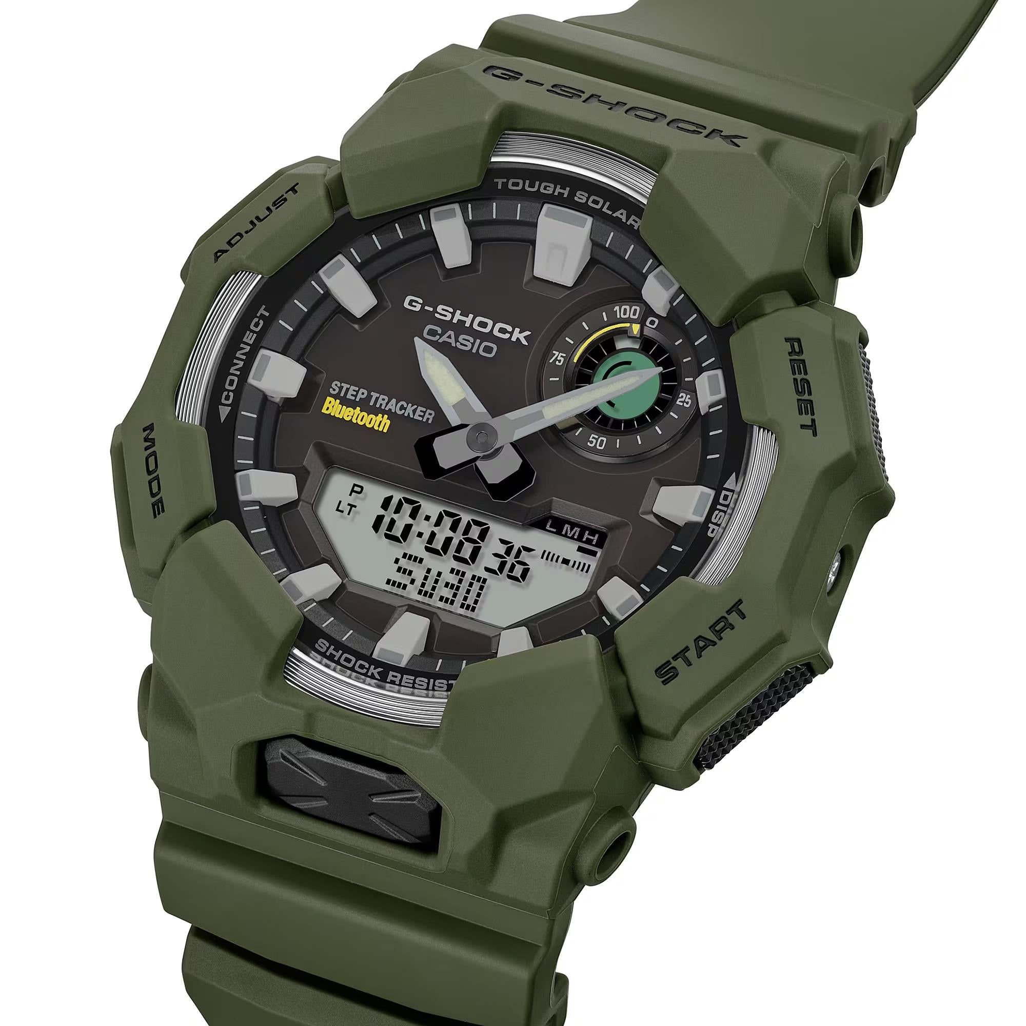 Casio G-Shock Solar Bluetooth Grüne Digi-Analoge Harzarmband Herren Uhr GA-B010-3AER