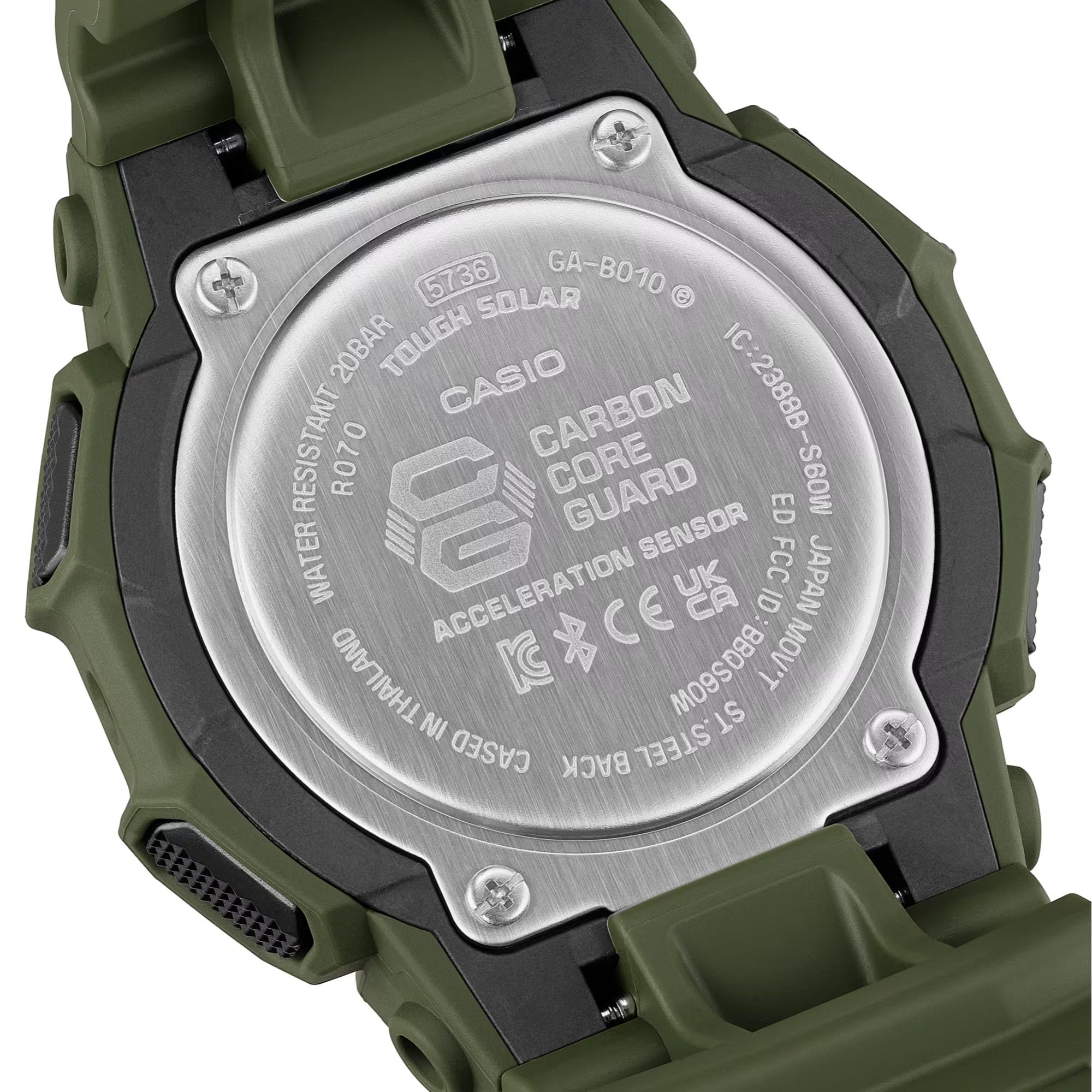 Casio G-Shock Solar Bluetooth Grüne Digi-Analoge Harzarmband Herren Uhr GA-B010-3AER