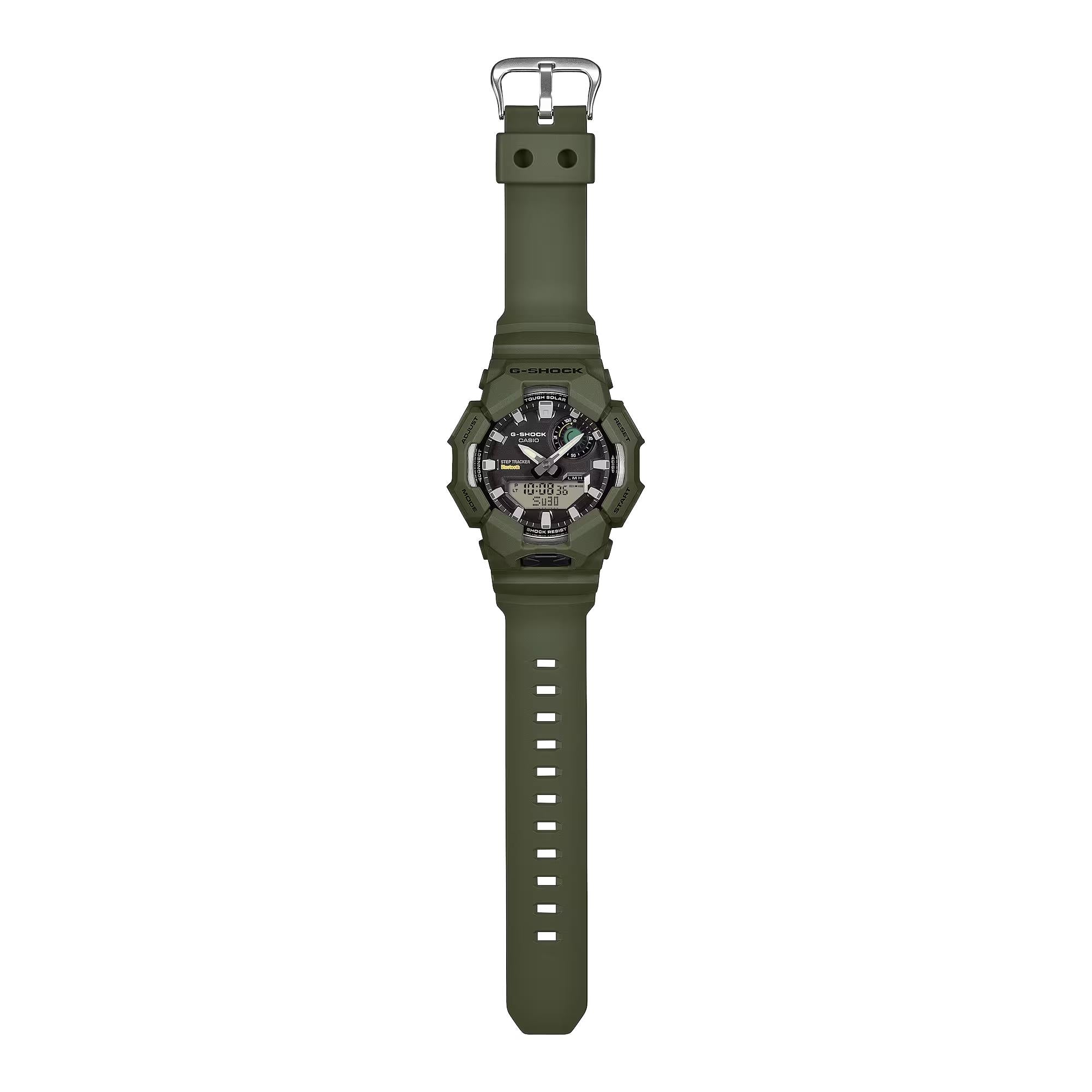 Casio G-Shock Solar Bluetooth Grüne Digi-Analoge Harzarmband Herren Uhr GA-B010-3AER
