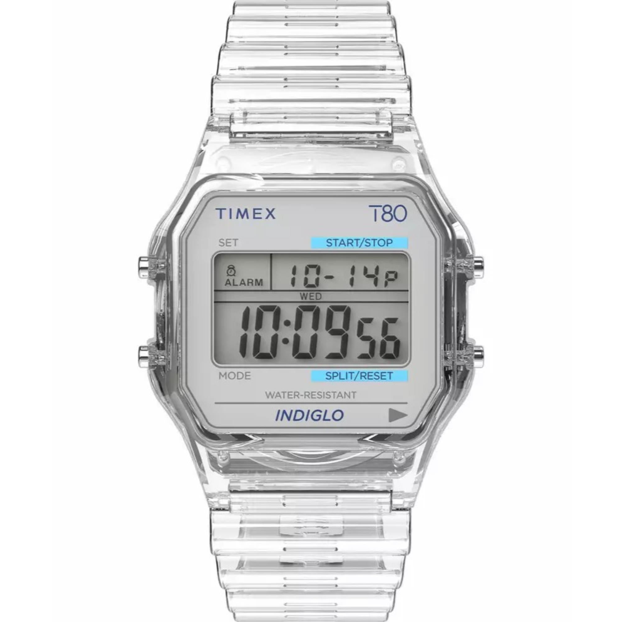 Timex T80 Digitale Translucente Armband Damen Uhr TW2Y36400