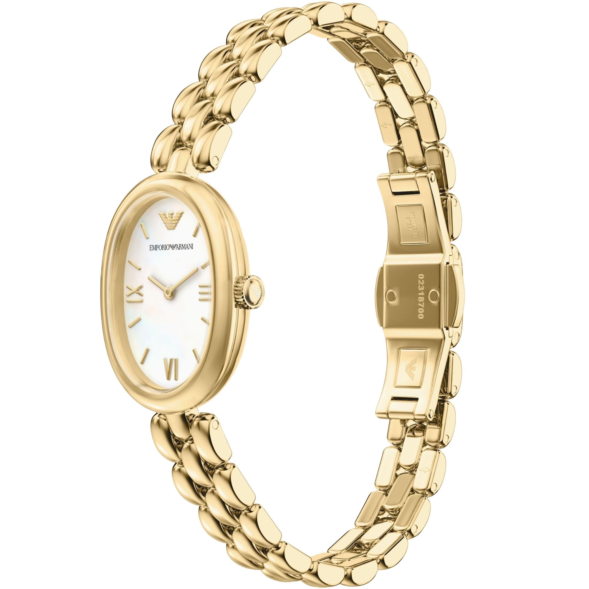 Emporio Armani Sinfonia 28mm White Dial Steel Ladies Quartz Watch AR11777