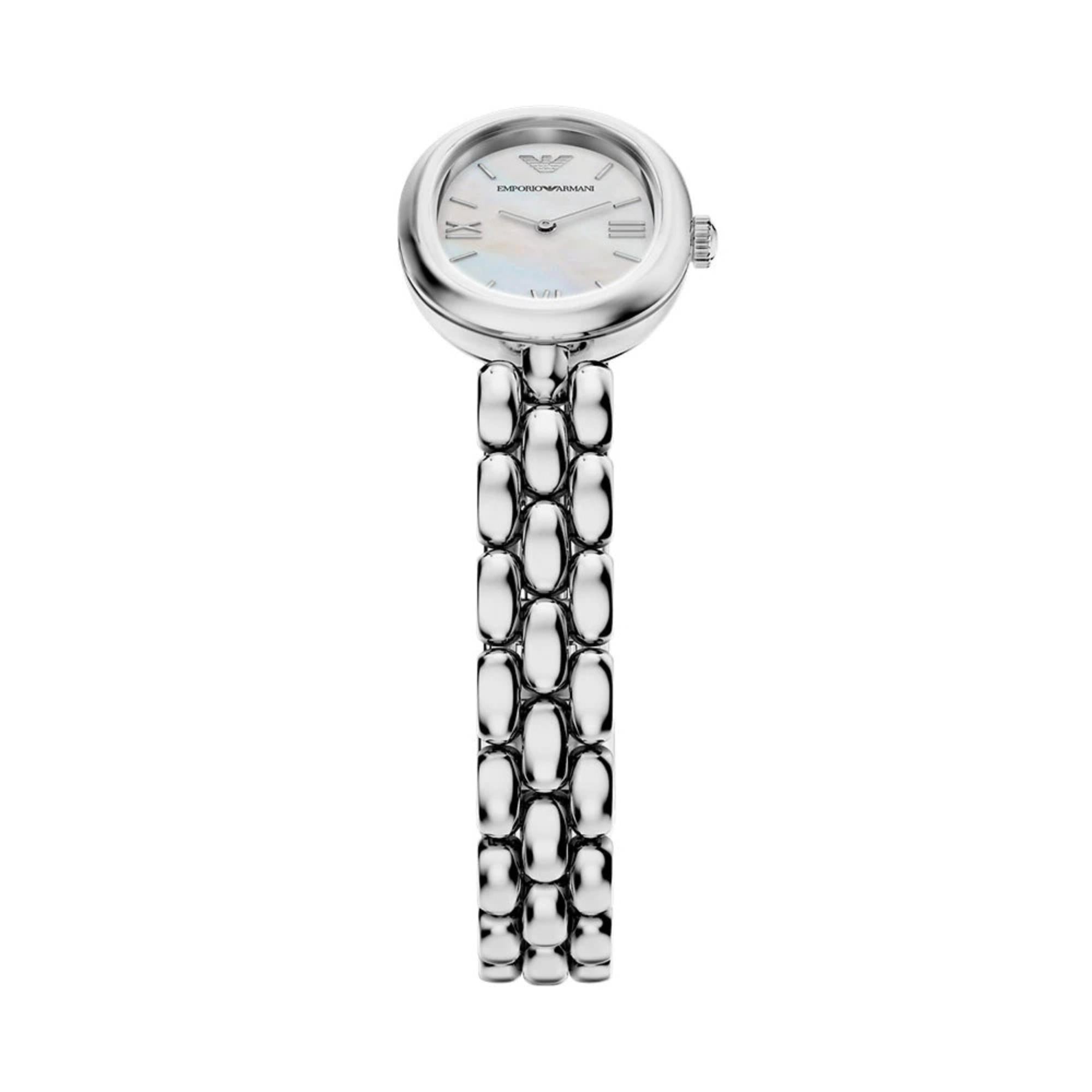 Emporio Armani Sinfonia 28mm White Dial Steel Ladies Quartz Watch AR11776