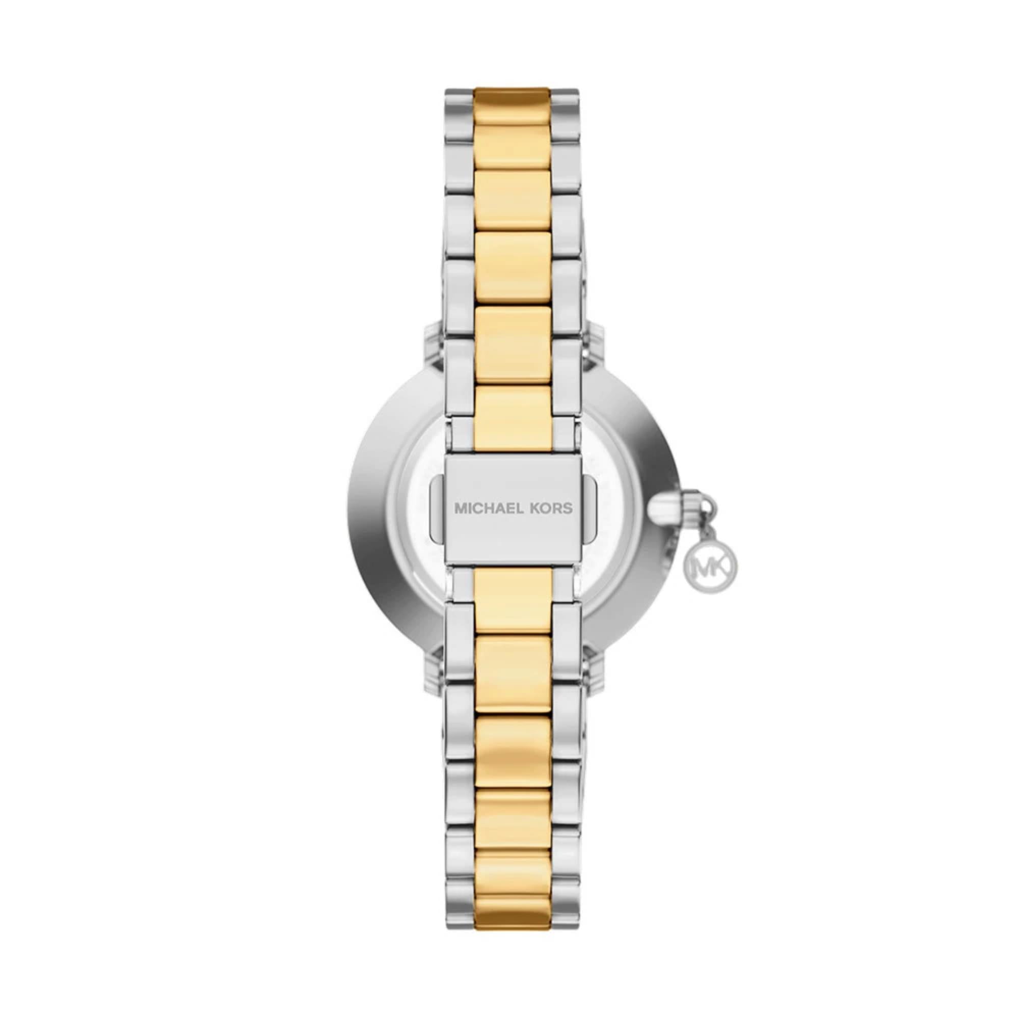 Michael Kors Pyper 32mm Silbernes Zifferblatt Stahl Damen Quarz Uhr MK7574