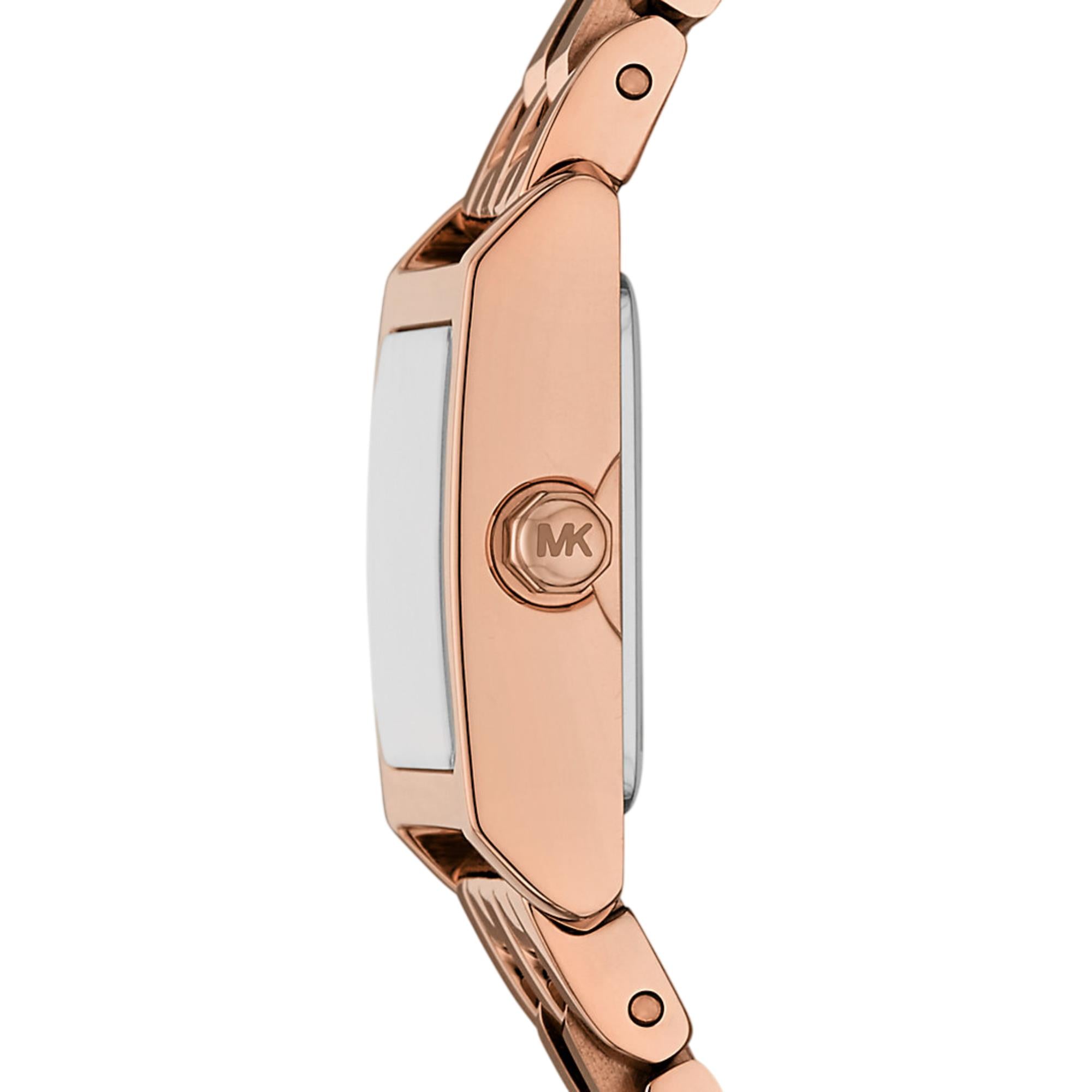 Michael Kors Georgie 19mm Rose Gold Dial Steel Ladies Quartz Watch MK4932