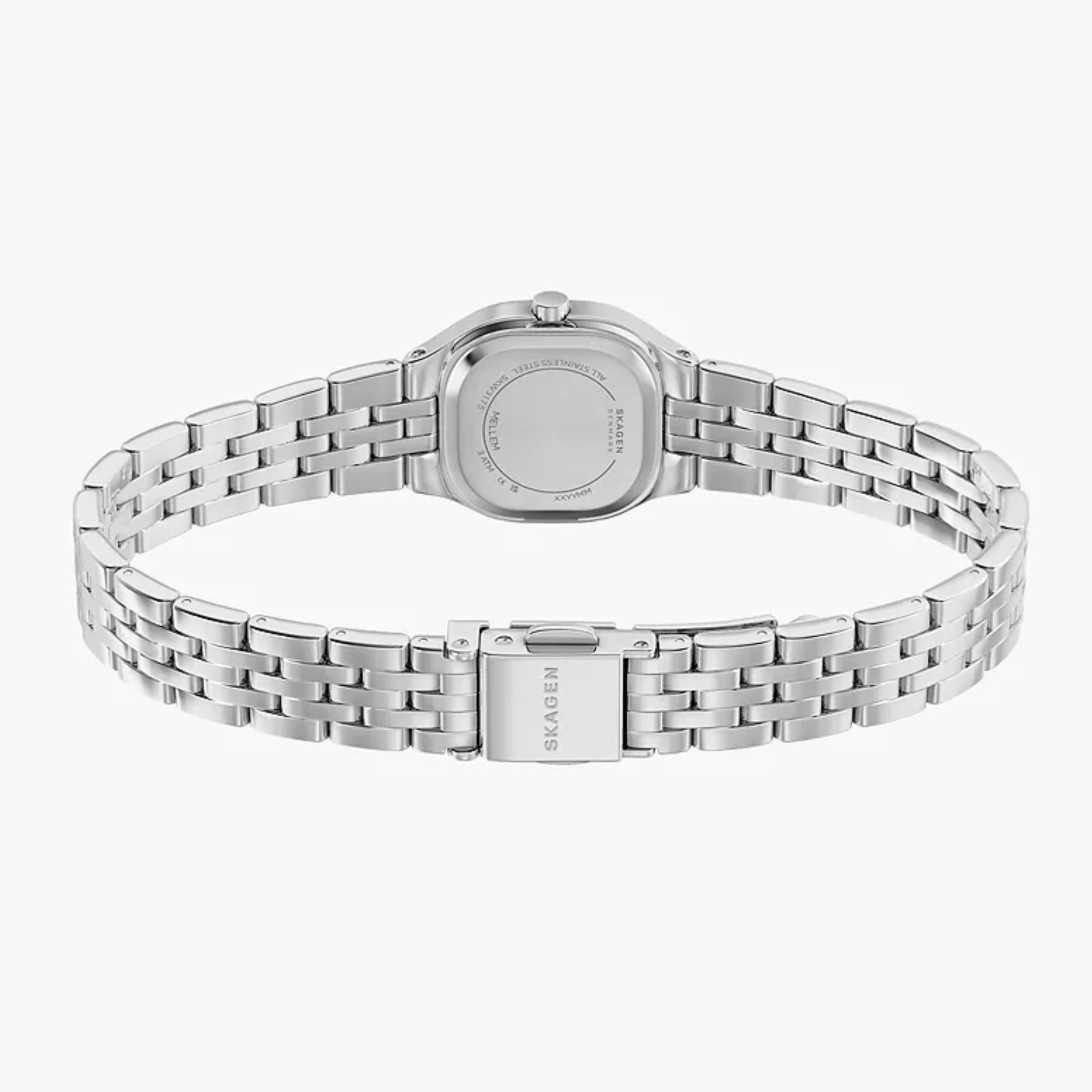 Skagen Mellem Micro 22mm Silver Dial Steel Ladies Quartz Watch SKW3175