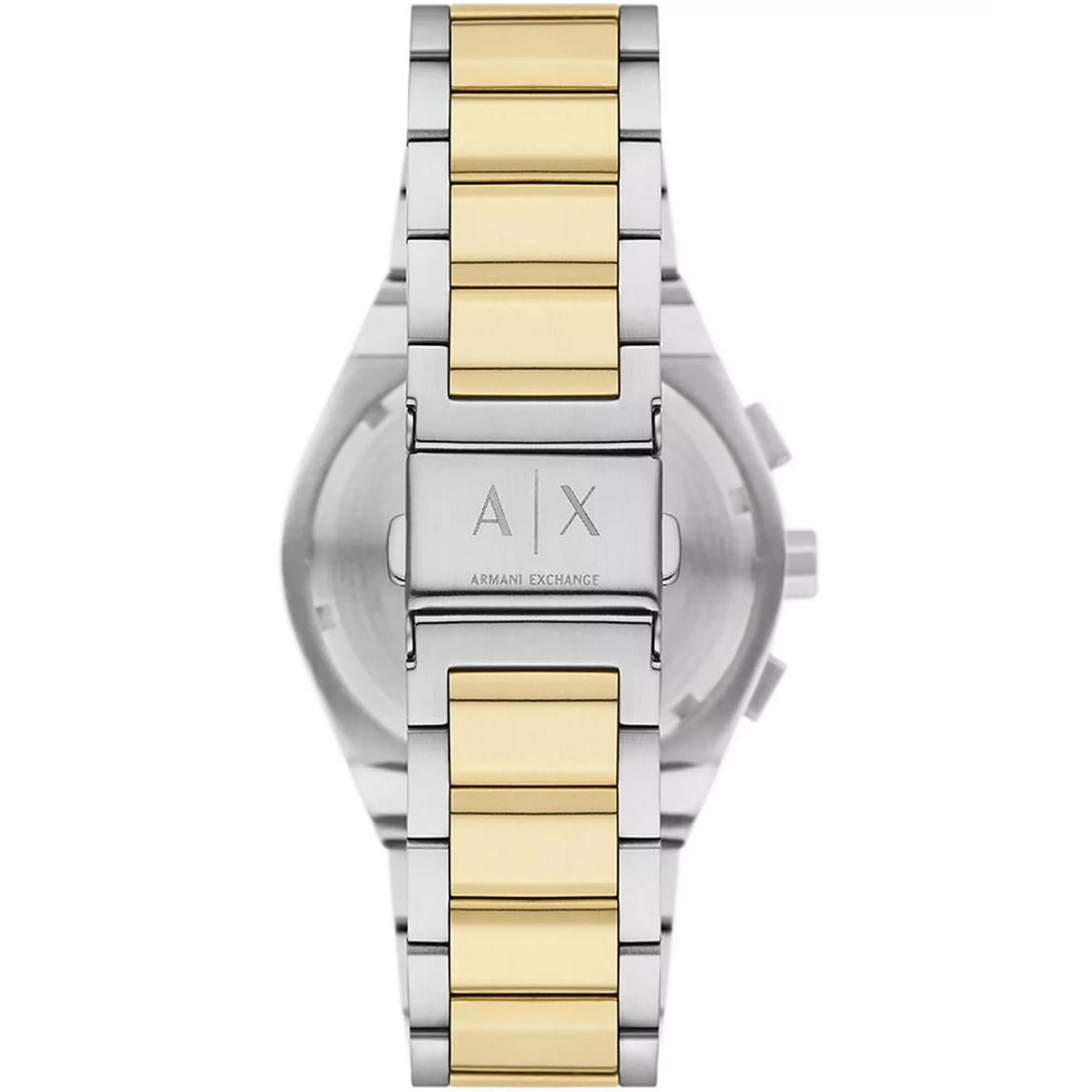 Armani Exchange Sync 42mm Chronograph Green Dial Steel Mens Quartz Watch AX4184