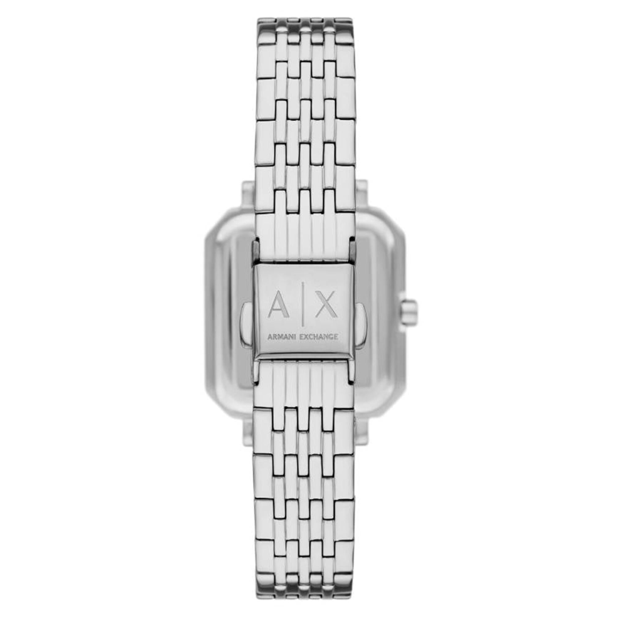 Armani Exchange Leila 27mm Silver Dial Steel Ladies Quartz Watch AX5724