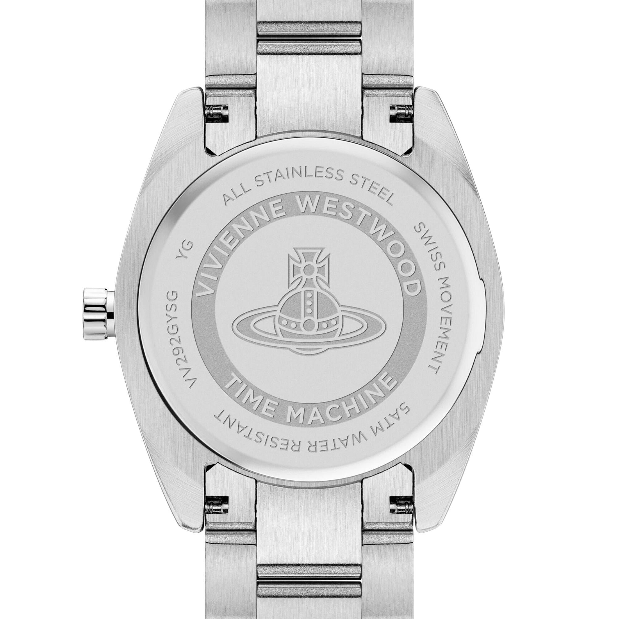 Vivienne Westwood Fenchurch Quartz Grey Dial Steel Strap Women's Watch VV292GYSG