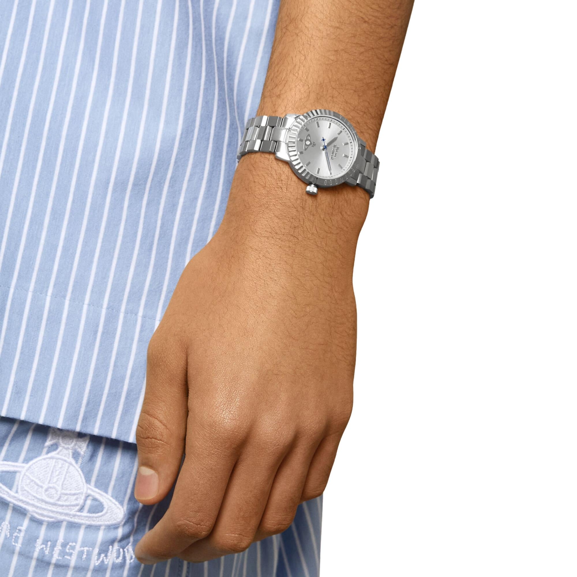 Vivienne Westwood Dulwich Quartz Silver Dial Steel Watch VV307SLSL