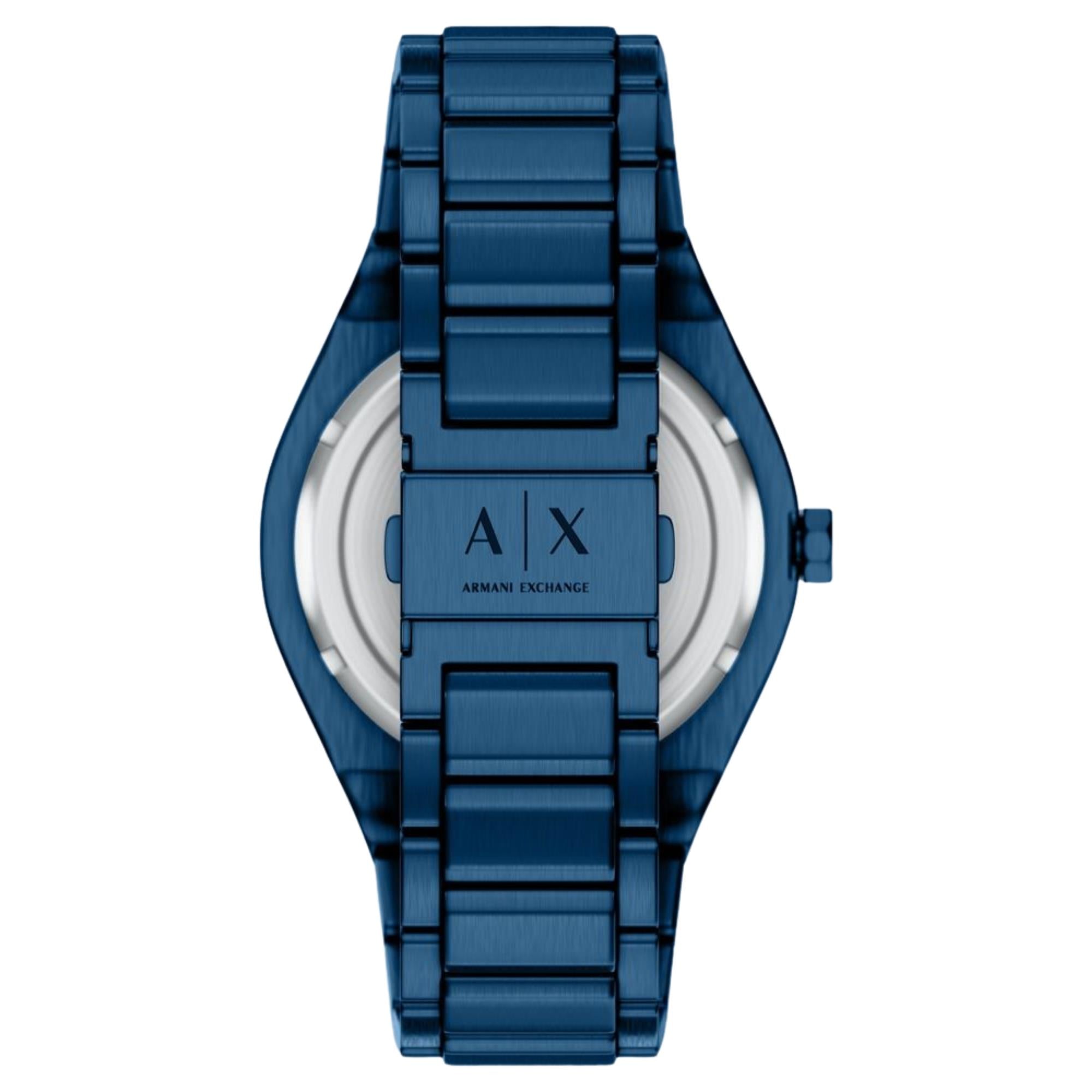 Armani Exchange Sync 42mm Graues Zifferblatt Stahl Herren Quarz Uhr AX4299