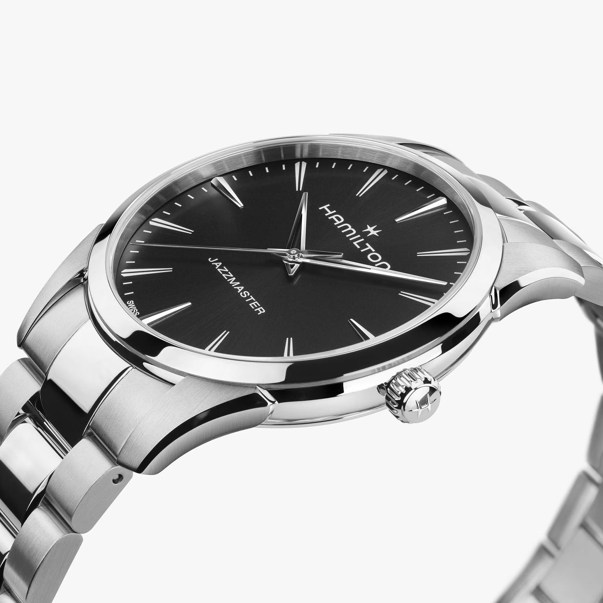 Hamilton Jazzmaster 40mm H32461131 polished stainless steel case