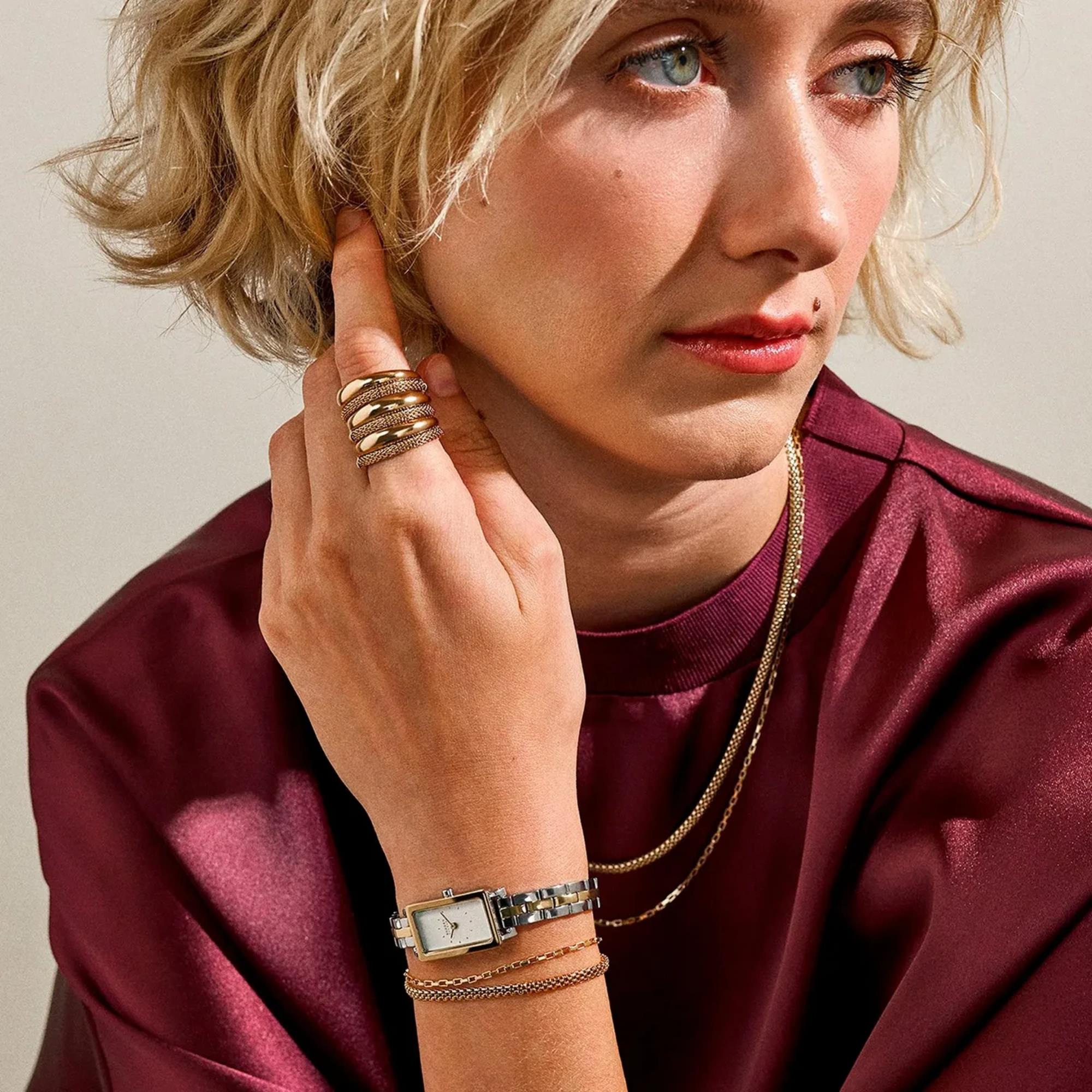 Skagen Hagen Quarz Weißes Zifferblatt Stahlarmband Damen Uhr SKW3155
