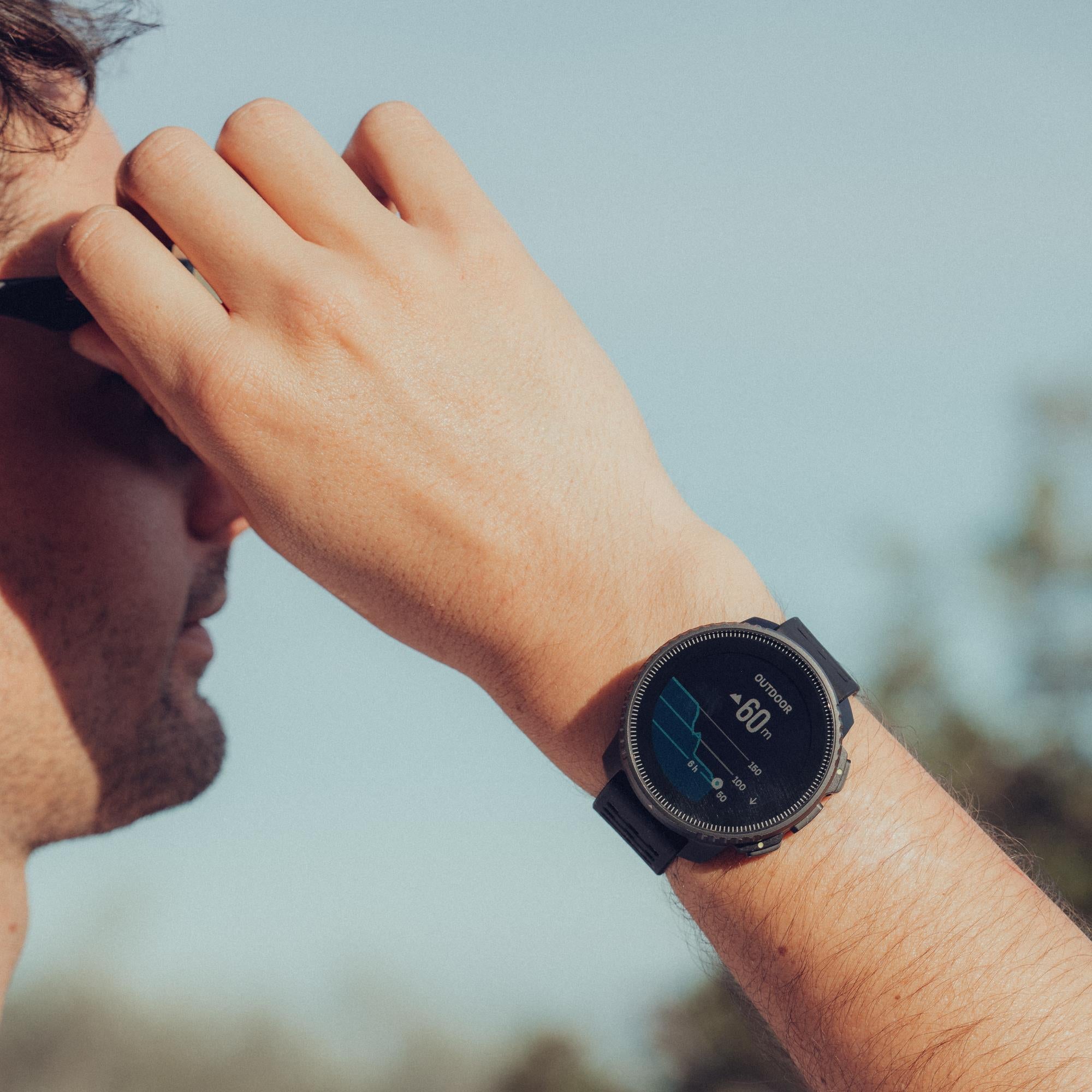 Suunto Vertical All Black Digital Silicone Smart Watch SS050862000
