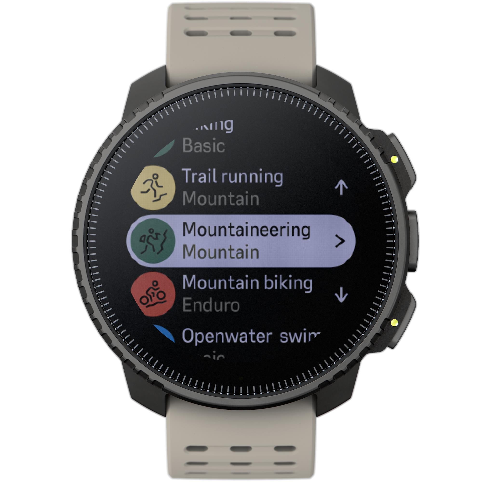 Suunto Vertical Black Sand Digital Silicone Strap Smart Watch SS050863000