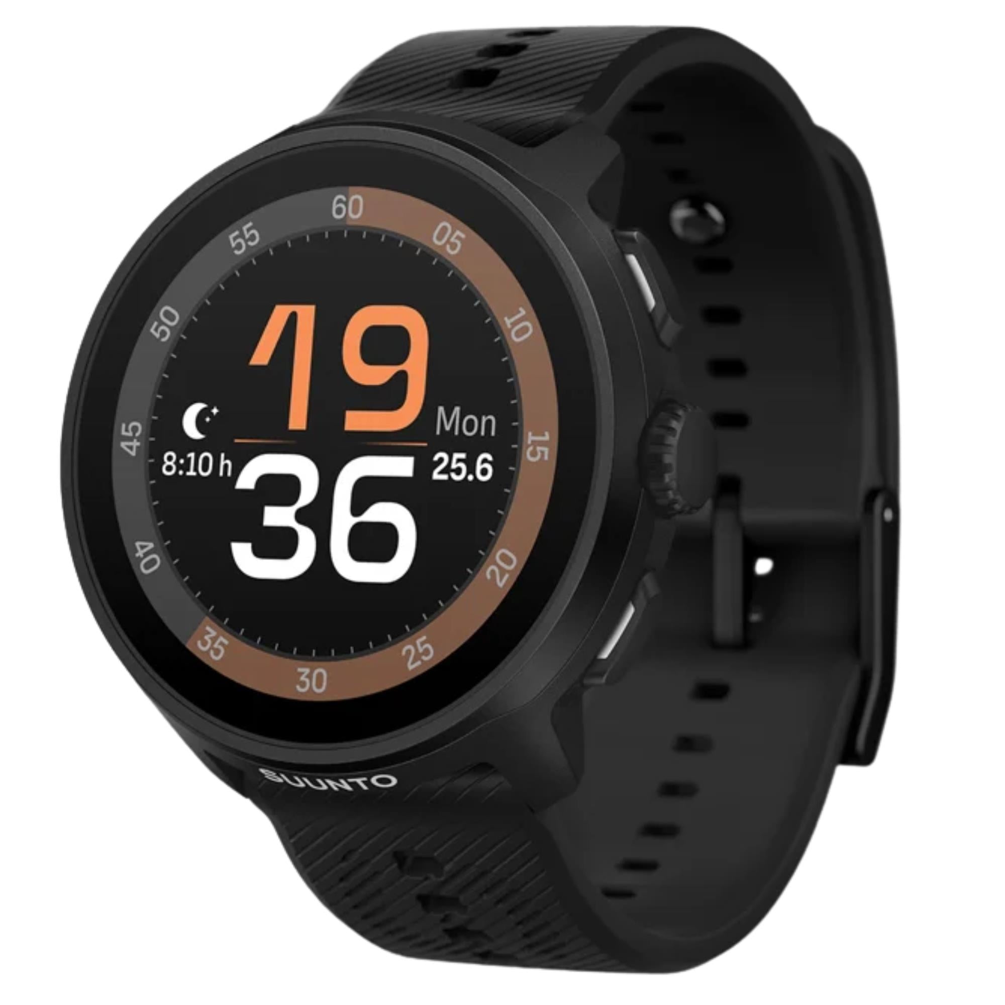 Suunto Run All Black Digital Silicone Smart Watch SS051272000