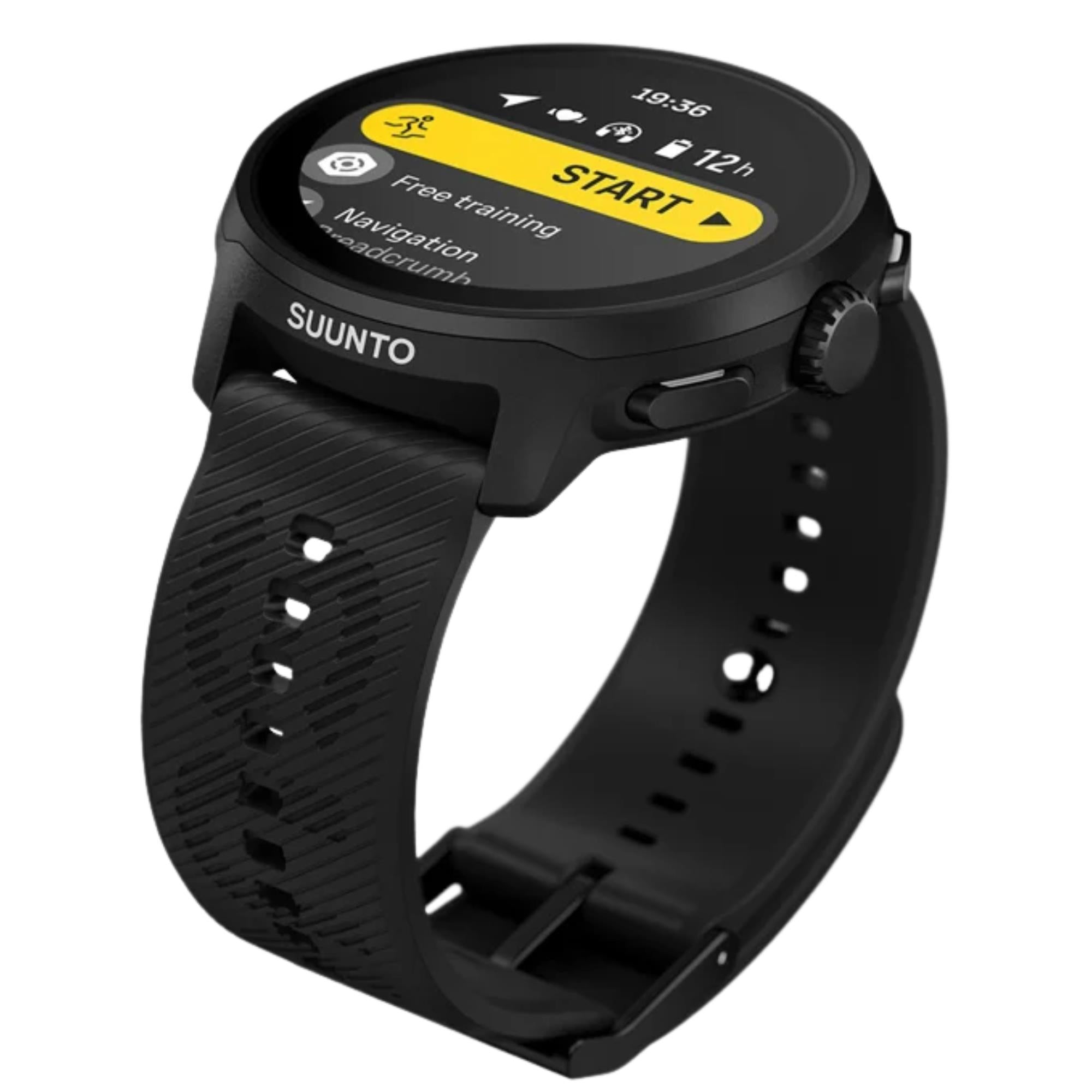 Suunto Run All Black Digital Silicone Smart Watch SS051272000