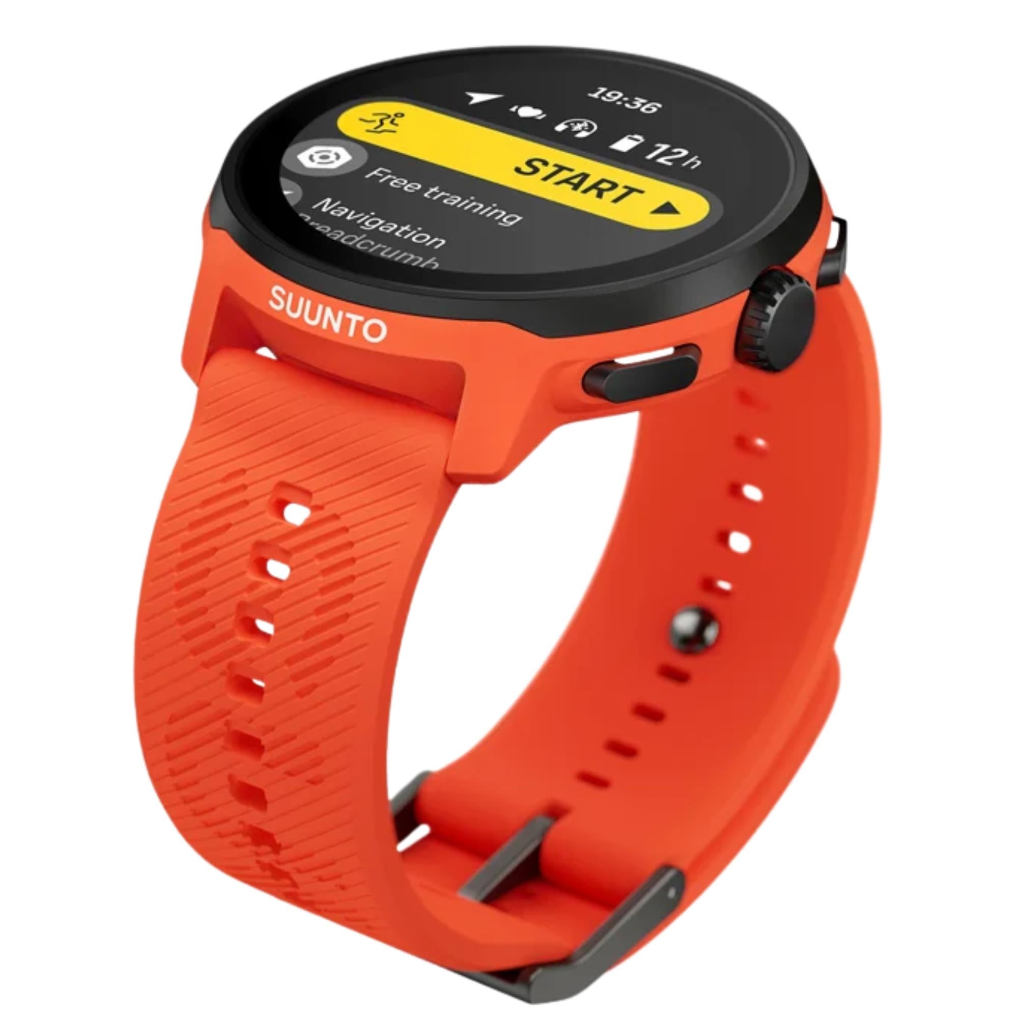 Suunto Run Coral Orange Digital Silicone Smart Watch SS051275000