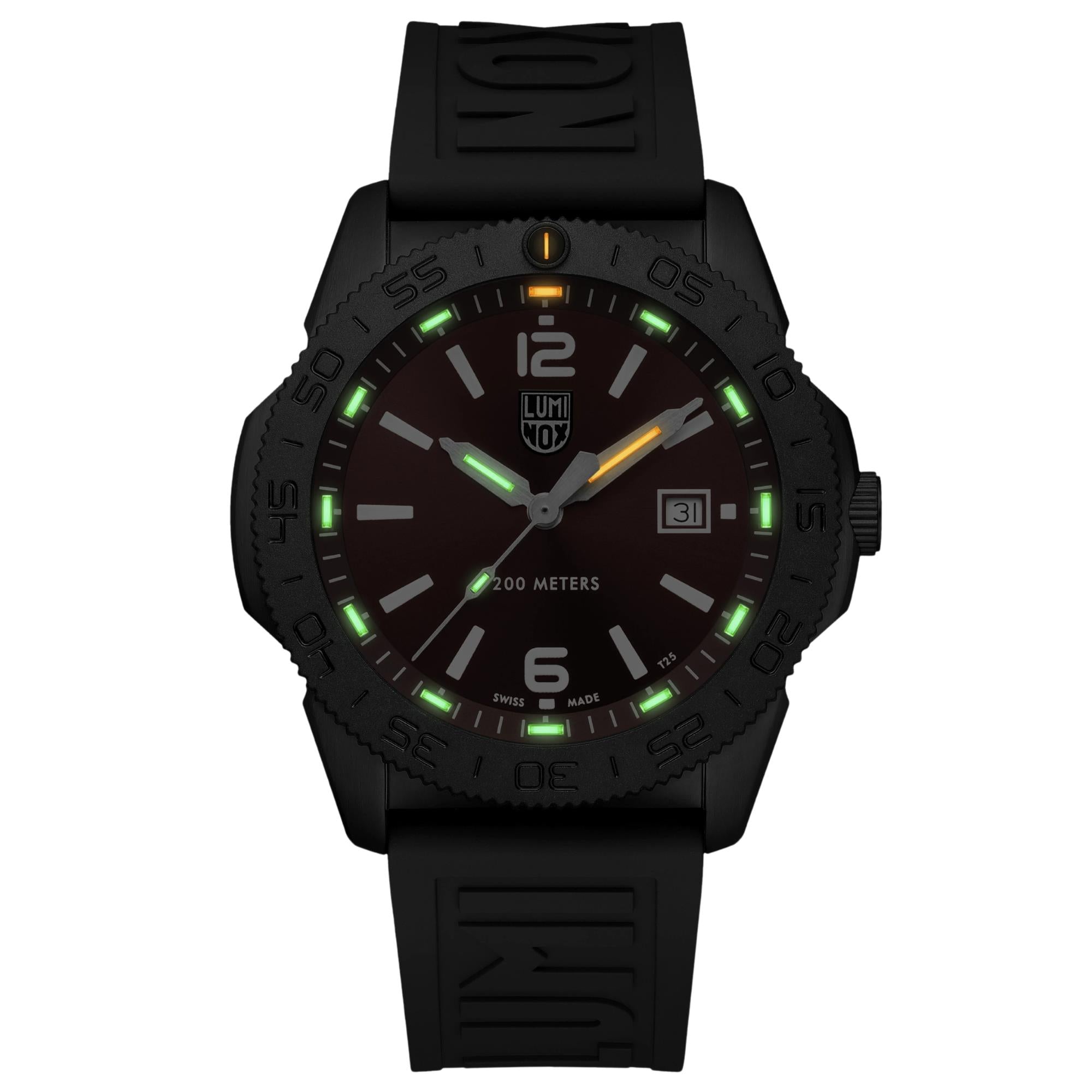 Luminox Pacific Diver 44mm Red Dial Rubber Mens Quartz Watch XS.3135.B