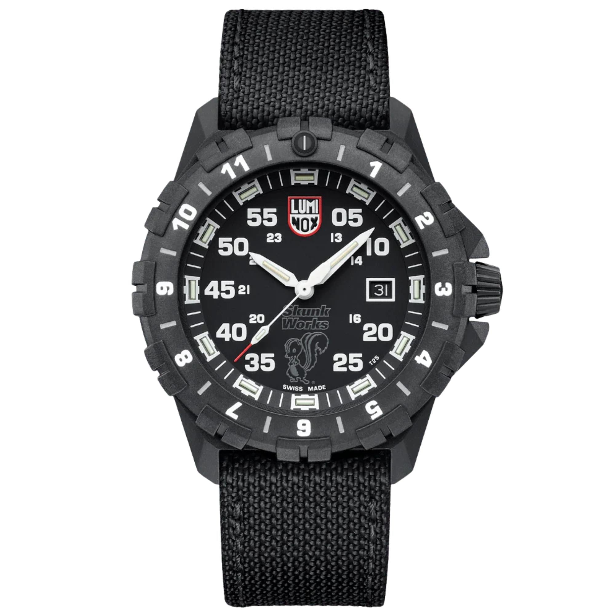 Luminox F-117 Nighthawk 44mm Schwarzes Zifferblatt Kevlar Herren Quarz Uhr XA.6442.H