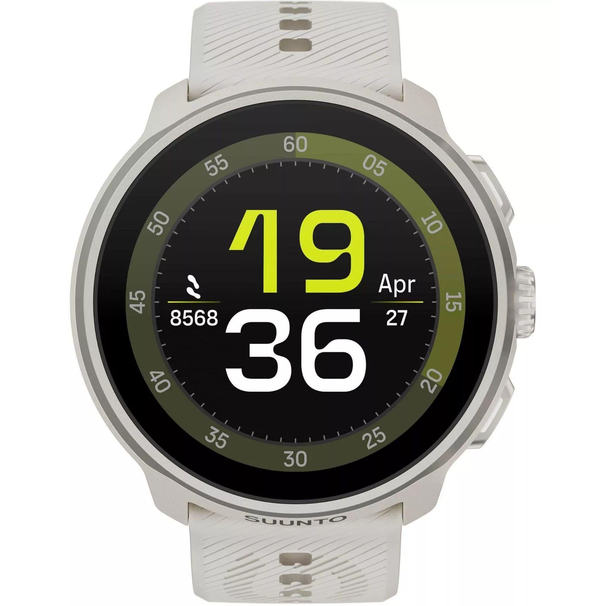 Suunto Run Frost Gray Digital Silicone Strap Smart Watch SS051273000