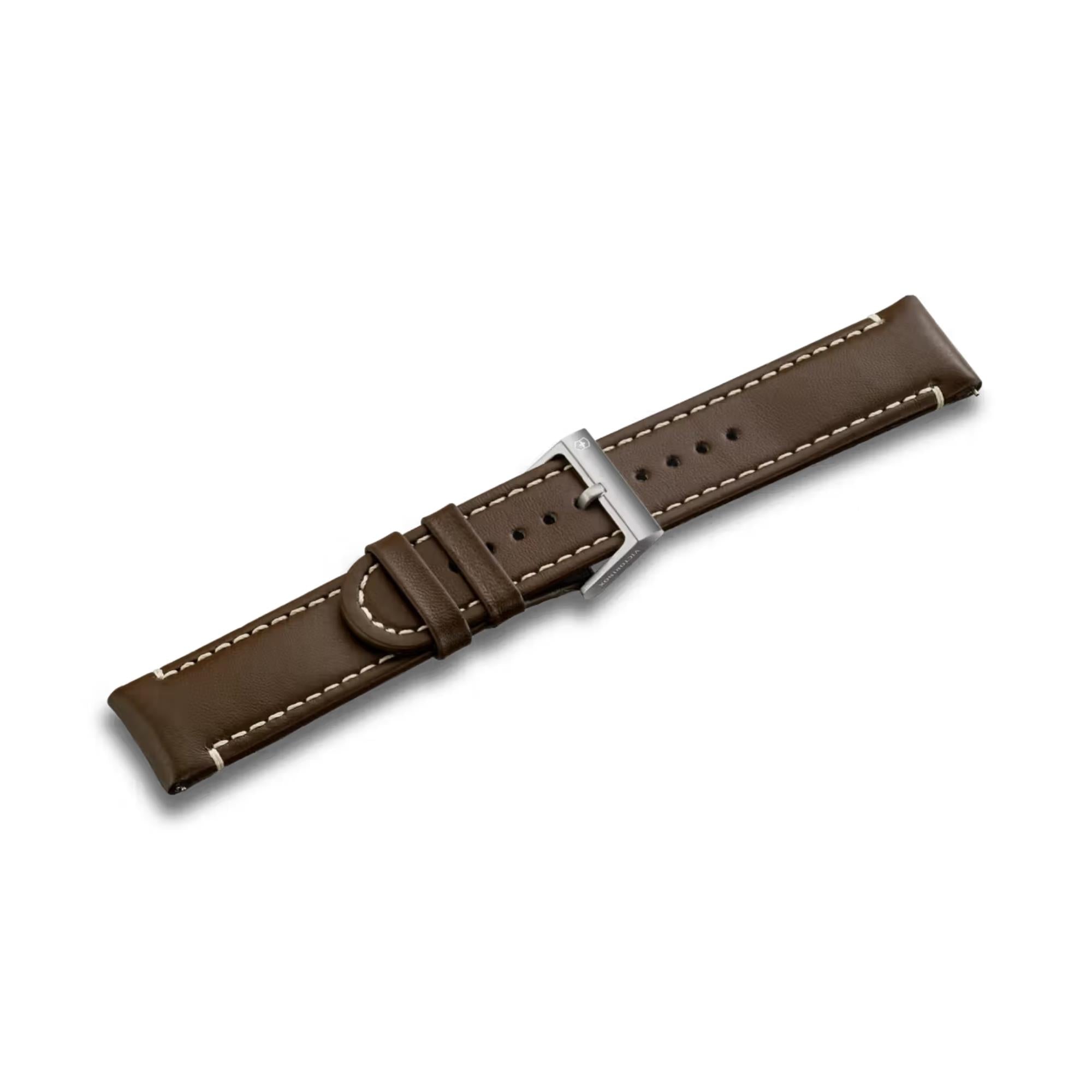 Victorinox Echtes Leder 21mm Brauner Uhrenarmband D2 V.60064