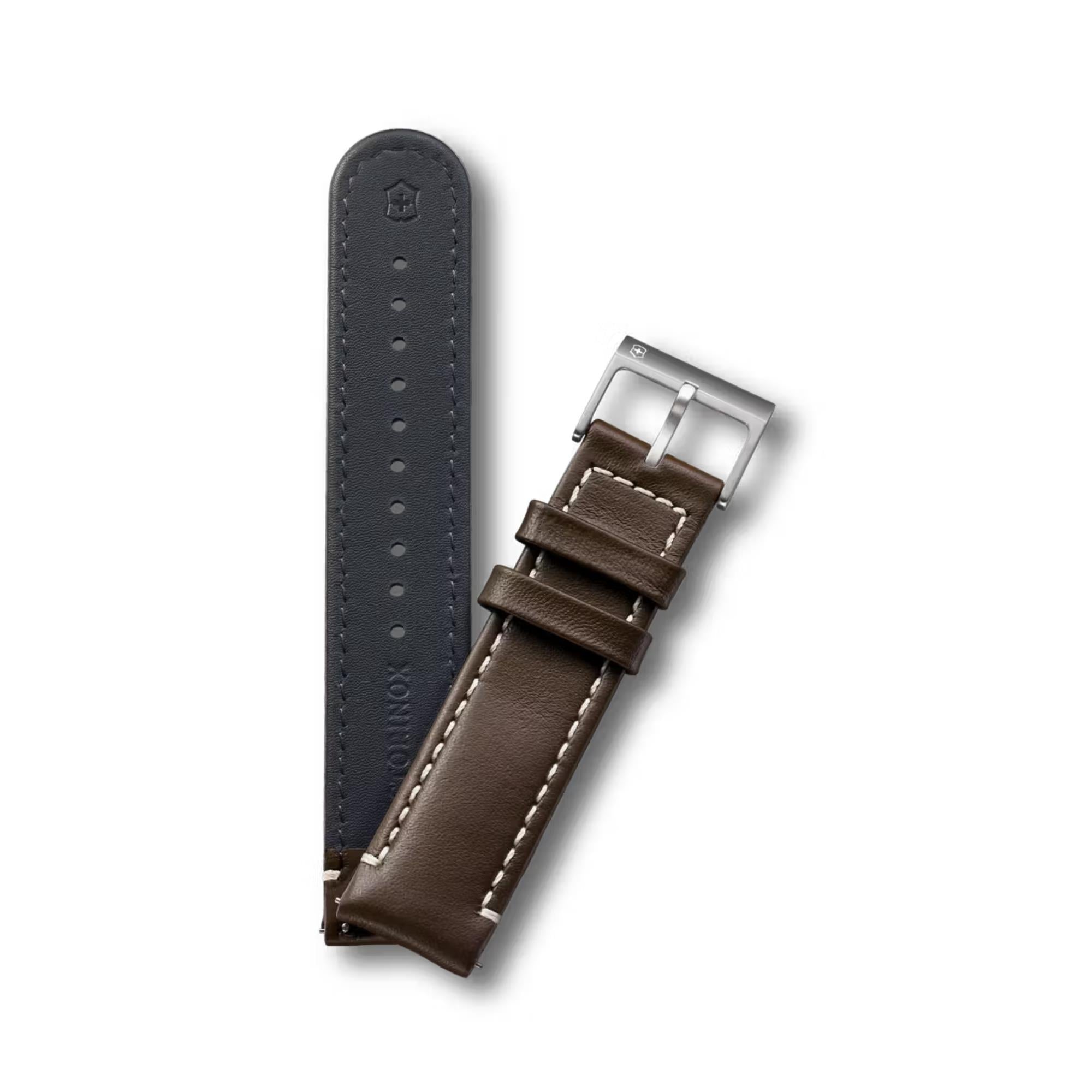 Victorinox Echtes Leder 21mm Brauner Uhrenarmband D2 V.60064