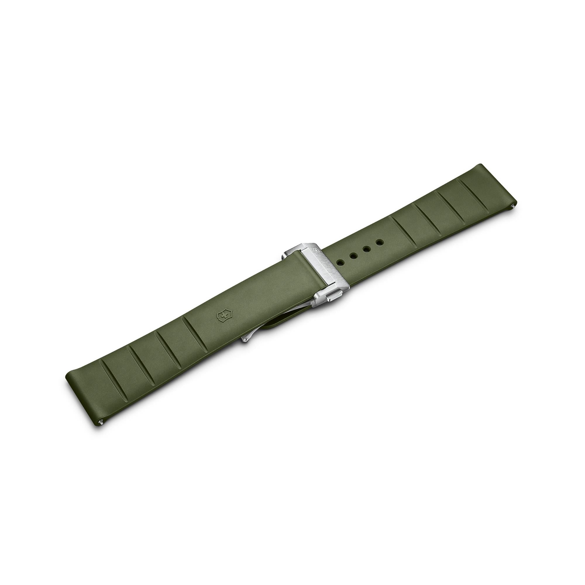 Victorinox Luftzirkulationspolster Echtes Grün 21mm Gummi Armband D6-DC V.60097