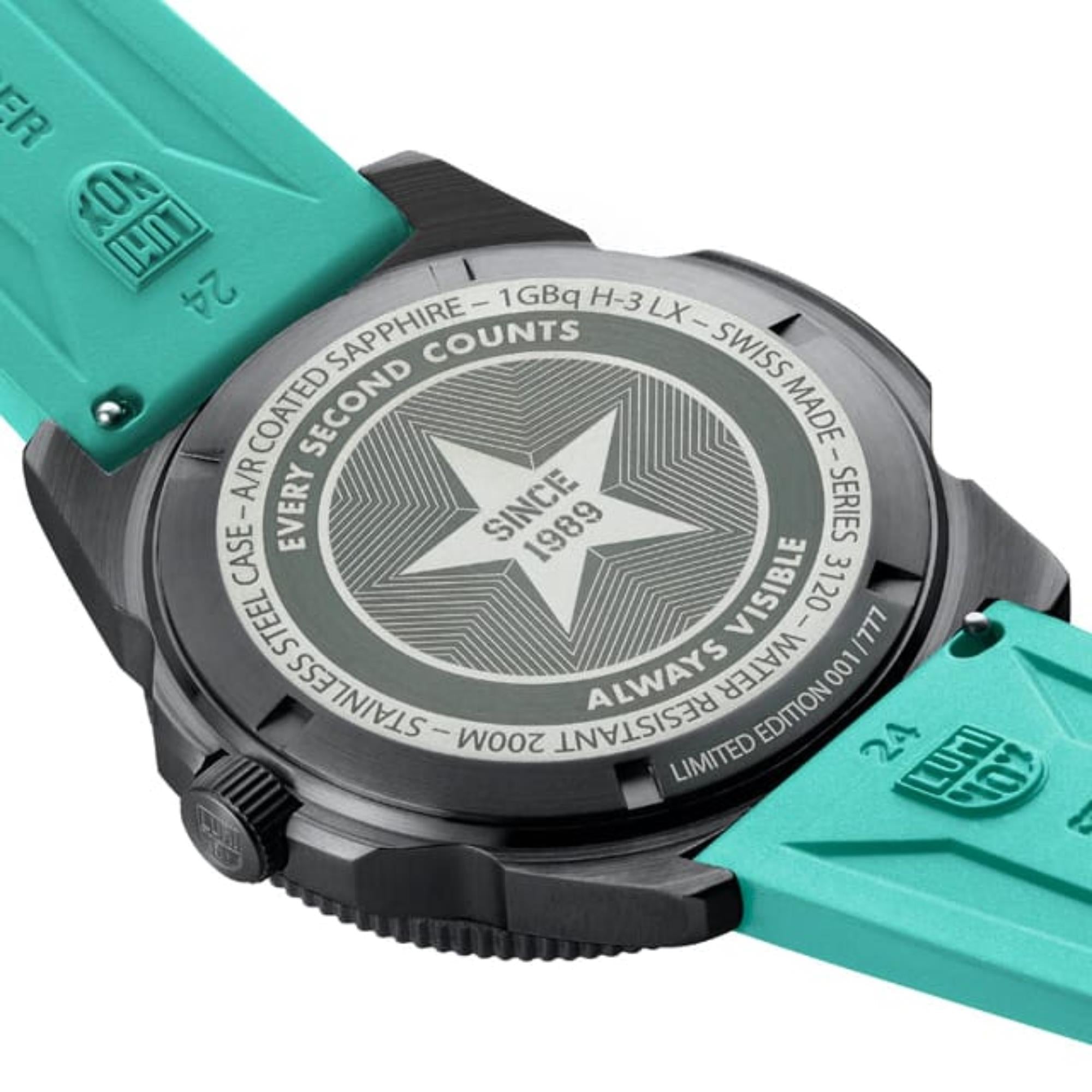 Luminox Pacific Diver 44mm Limited Edition Black Dial Rubber Mens Quartz Watch XS.3124.N.SET