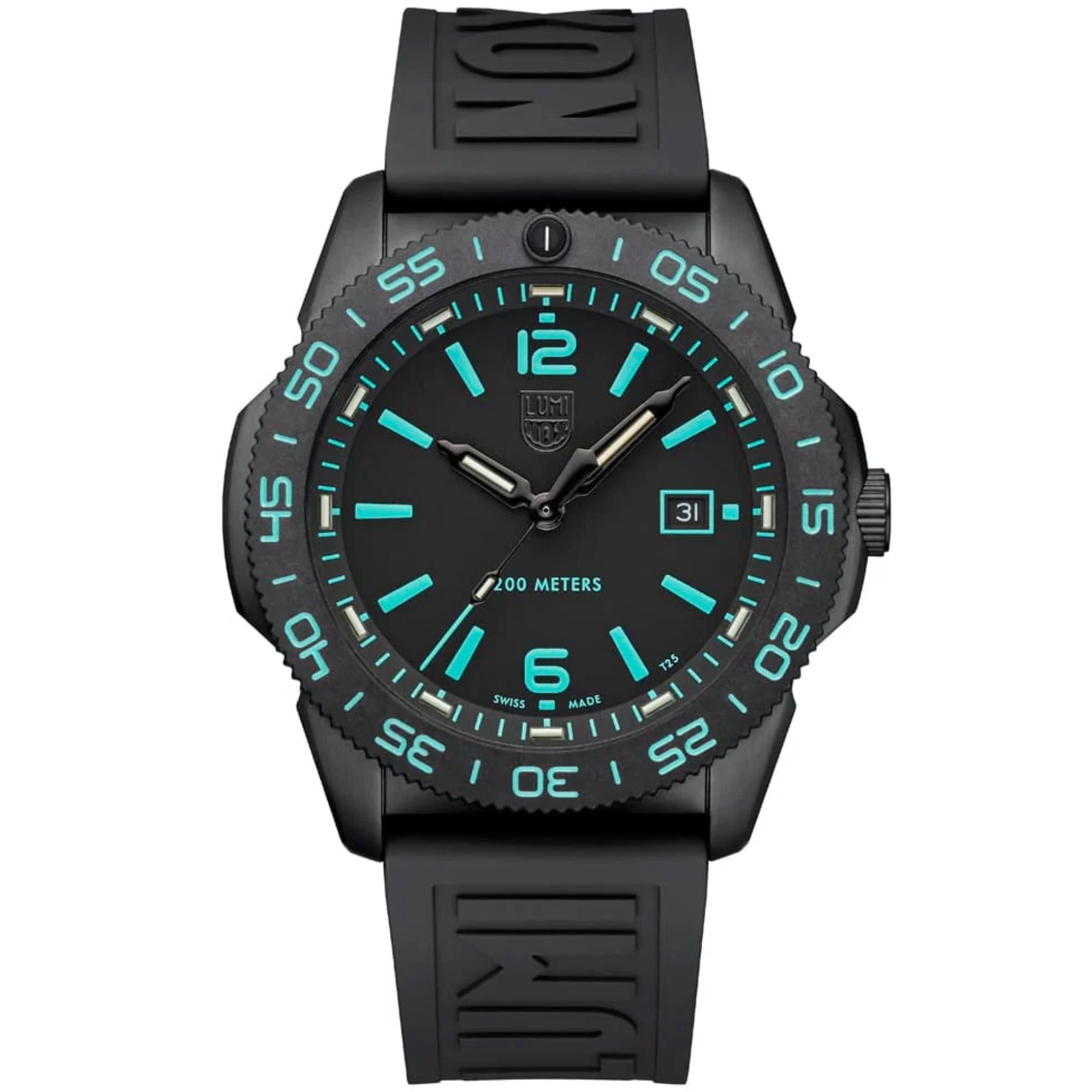 Luminox Pacific Diver 44mm Limited Edition Black Dial Rubber Mens Quartz Watch XS.3124.N.SET