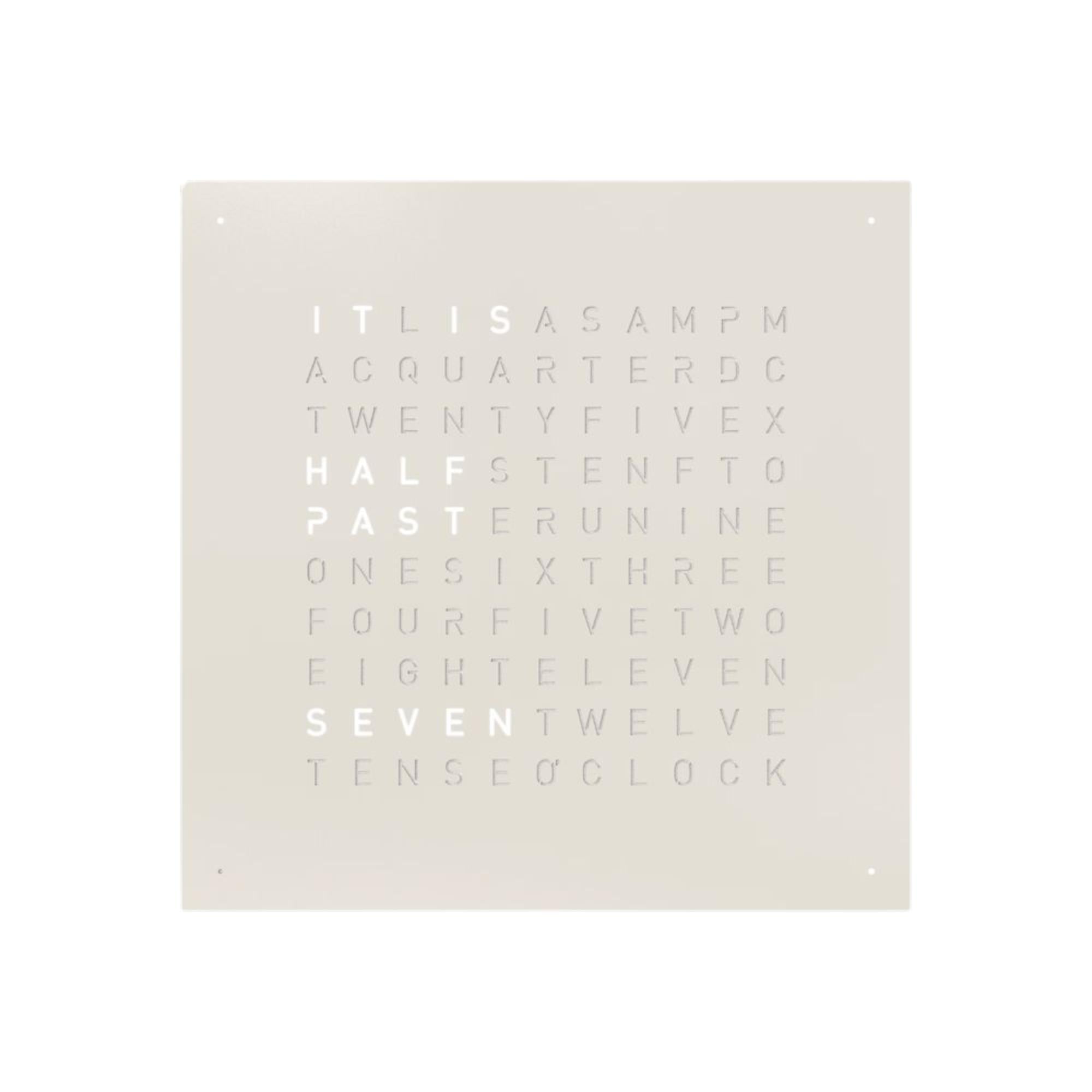 QLOCKTWO Earth 45 White Pepper English Wall Clock QT4ENWHPC-UK