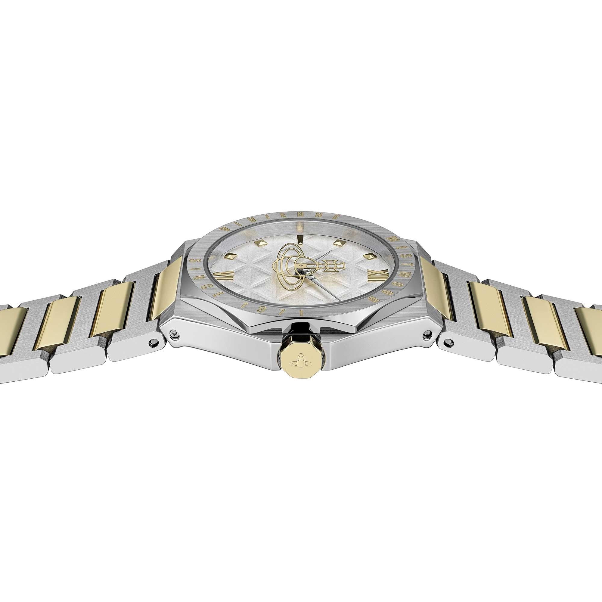 Vivienne Westwood Aldgate 35mm Silver Dial Steel Ladies Quartz Watch VV344SWSG