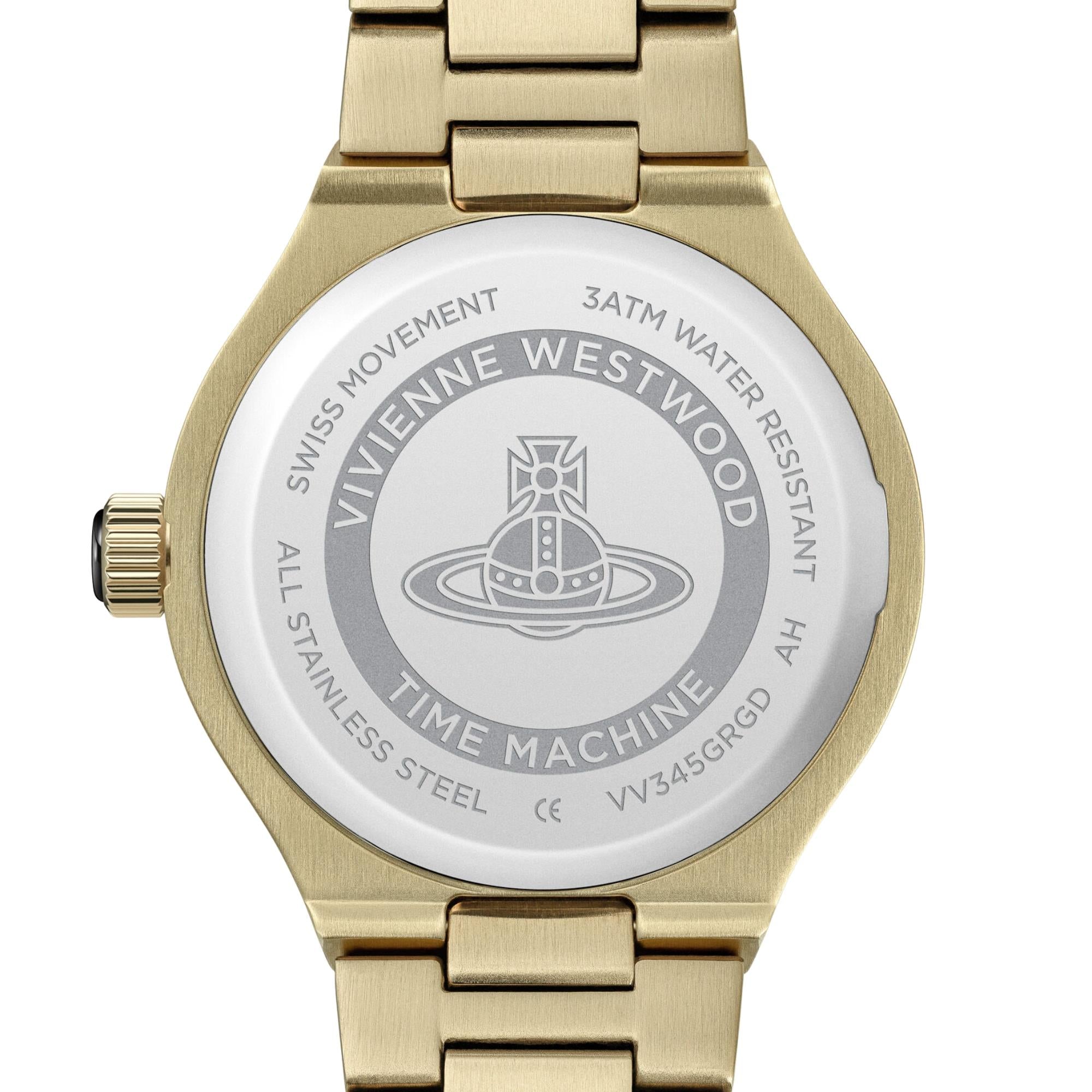 Vivienne Westwood Berwick 37mm Green Dial Steel Quartz Watch VV345GRGD