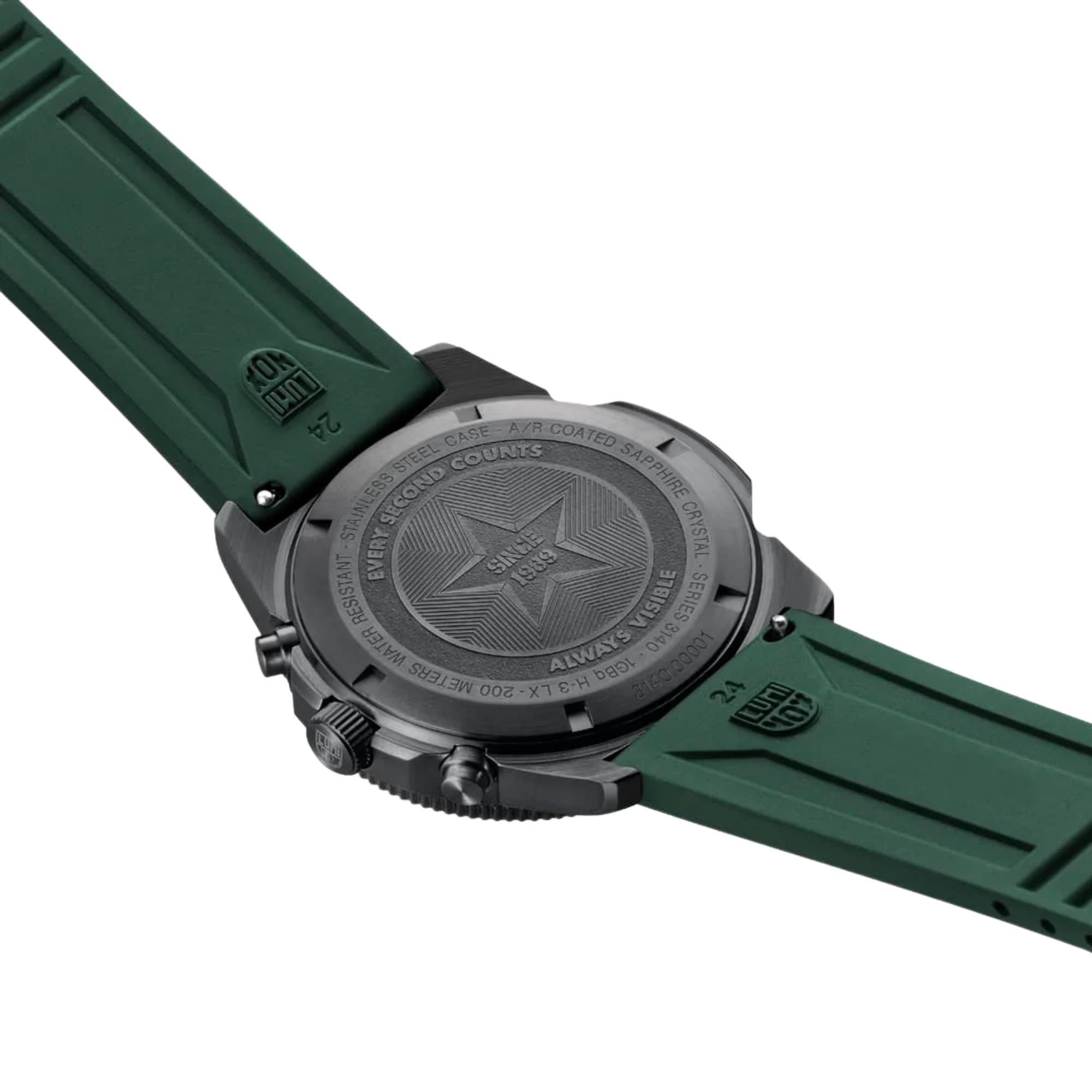 Luminox Pacific Diver 44mm Chronograph Black Dial Rubber Mens Quartz Watch XS.3147