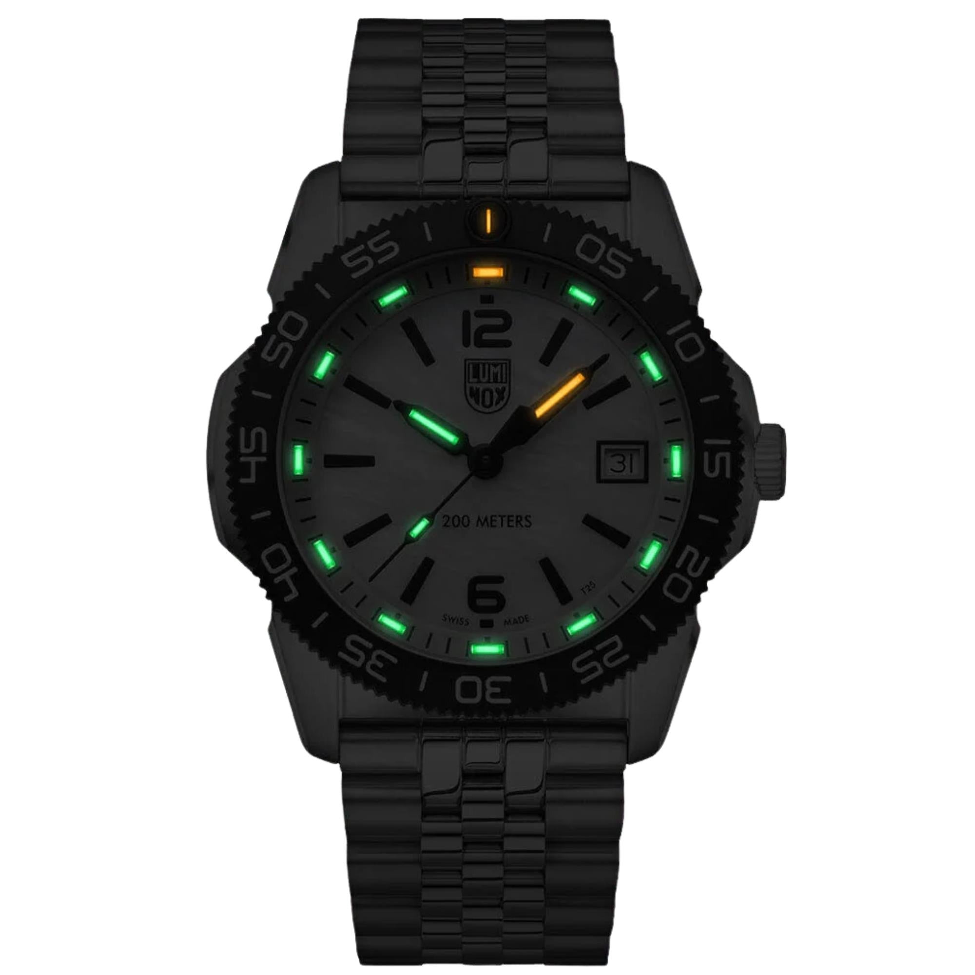 Montre quartz Luminox Pacific Diver Ripple 39mm cadran nacre acier XS.3126M.1