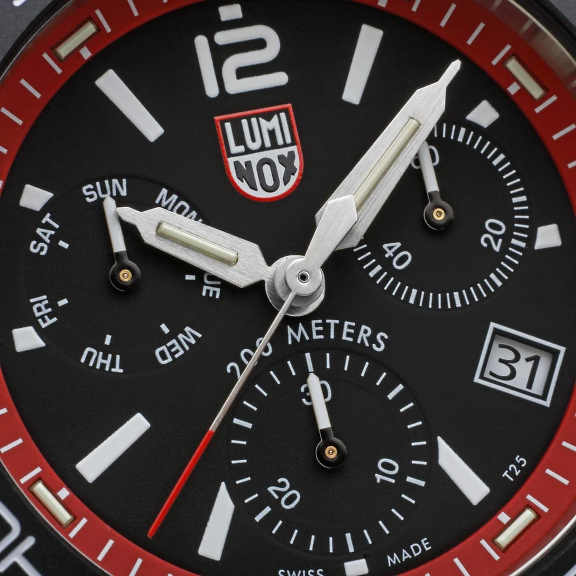 Luminox Pacific Diver Sea 44mm Chronograph Black Dial Steel Mens Quartz Watch XS.3155.M